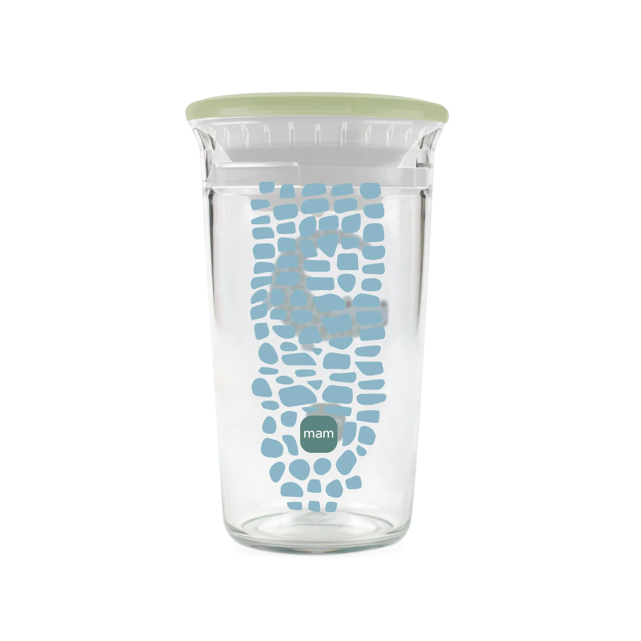 MAM Easy to Drink Cup 360°, Bicchiere Antigoccia Bambini 8+ Mesi, Verde - immagine 2