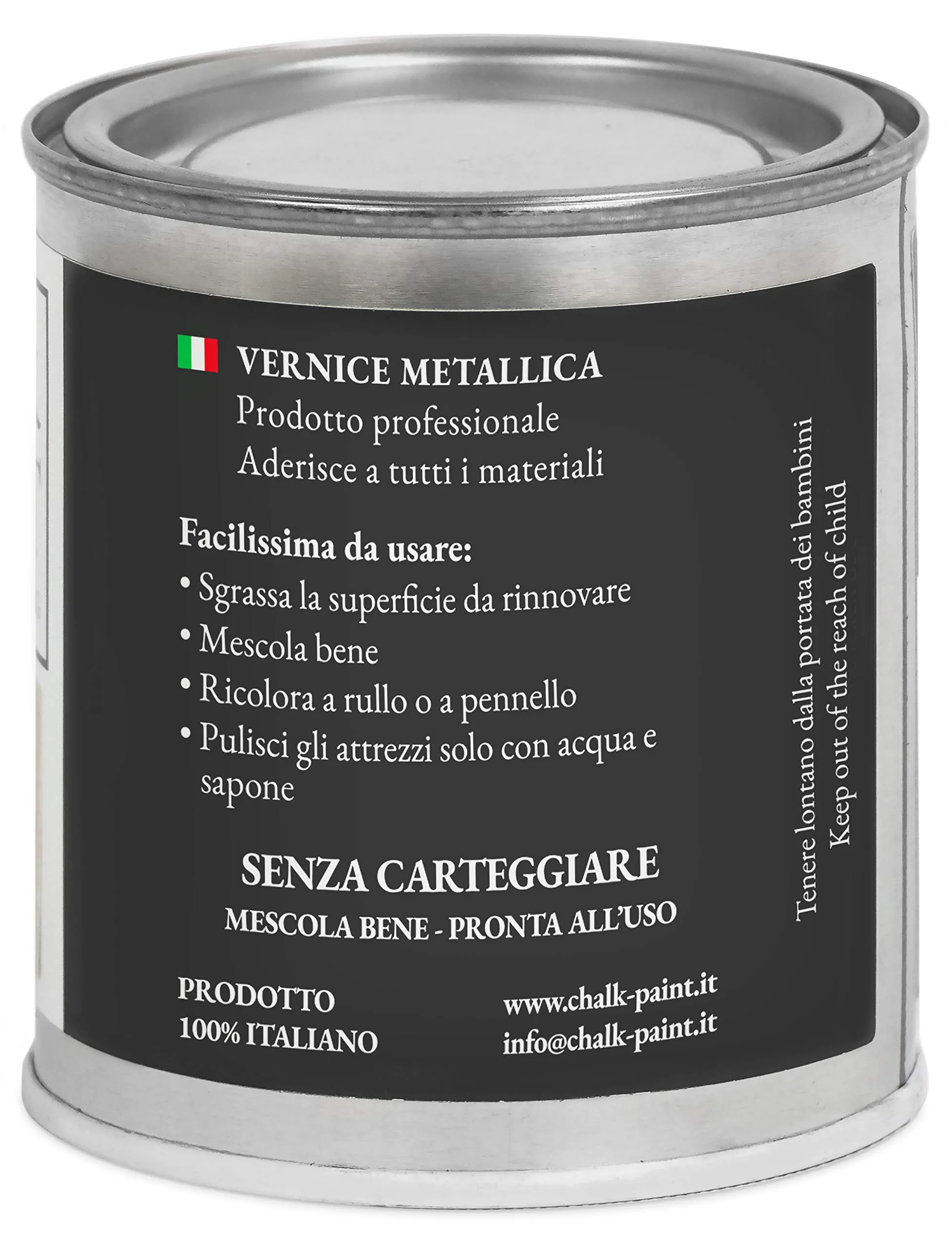 Chalk PAINT PAINT EVERYTHING Vernice Metallica Professionale Oro 250 ml - immagine 3
