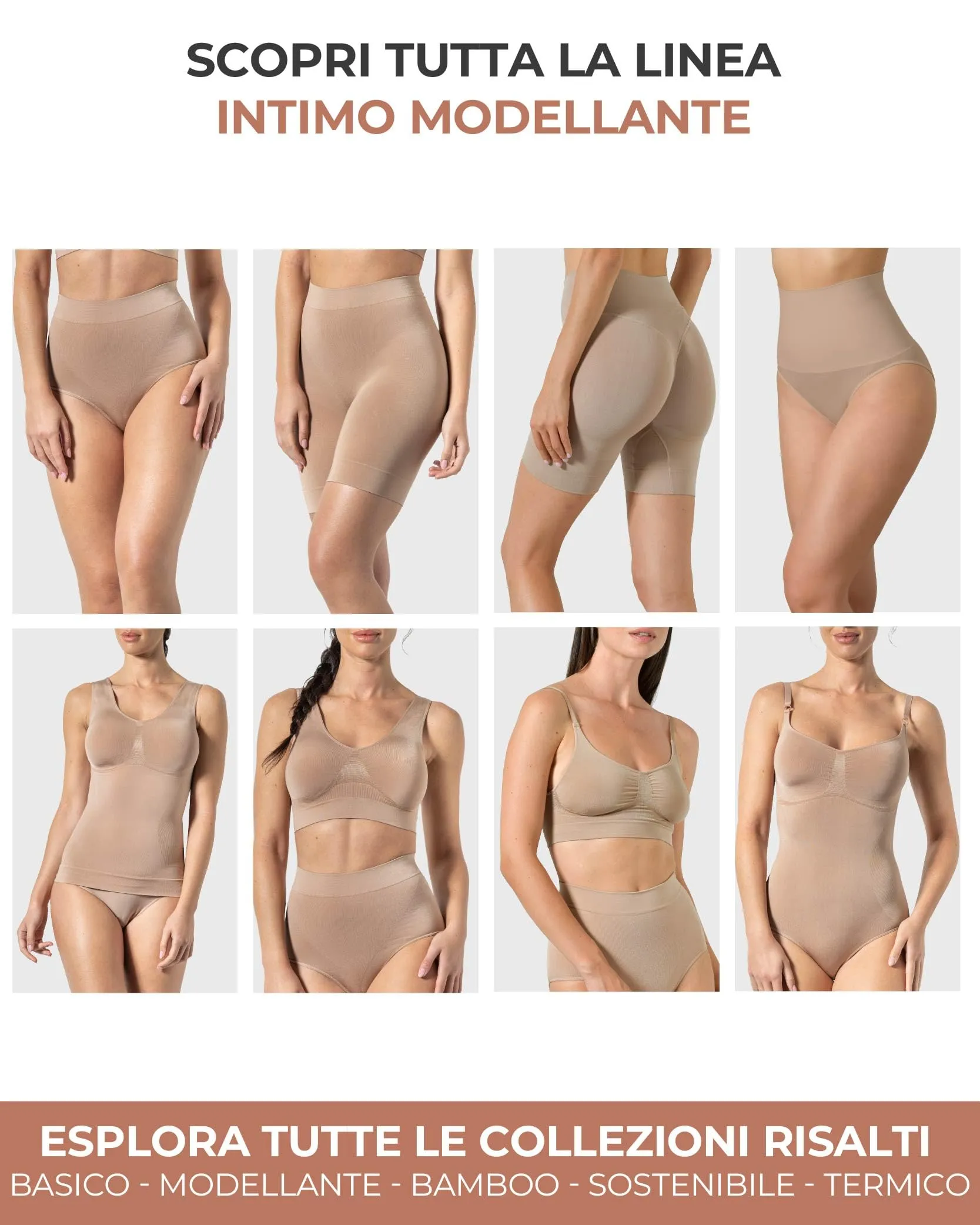 Risalti Pancera Contenitiva Donna Vita Alta con Slip Morbido, Intimo Modellante Senza Cuciture in Microfibra, Made in Italy - immagine 6