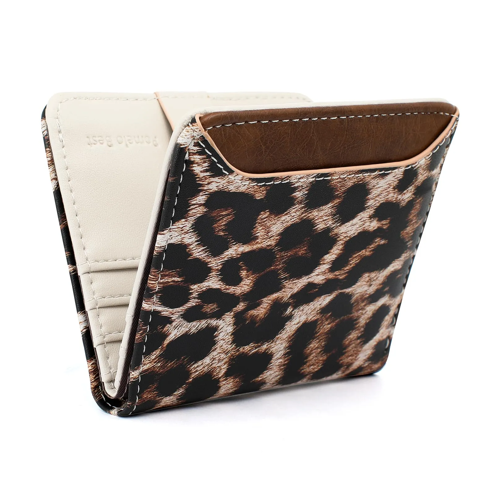 Pomelo Best Portafoglio da Donna Piccolo in Pelle PU con Blocco RFID, Leopardato Marrone - immagine 1