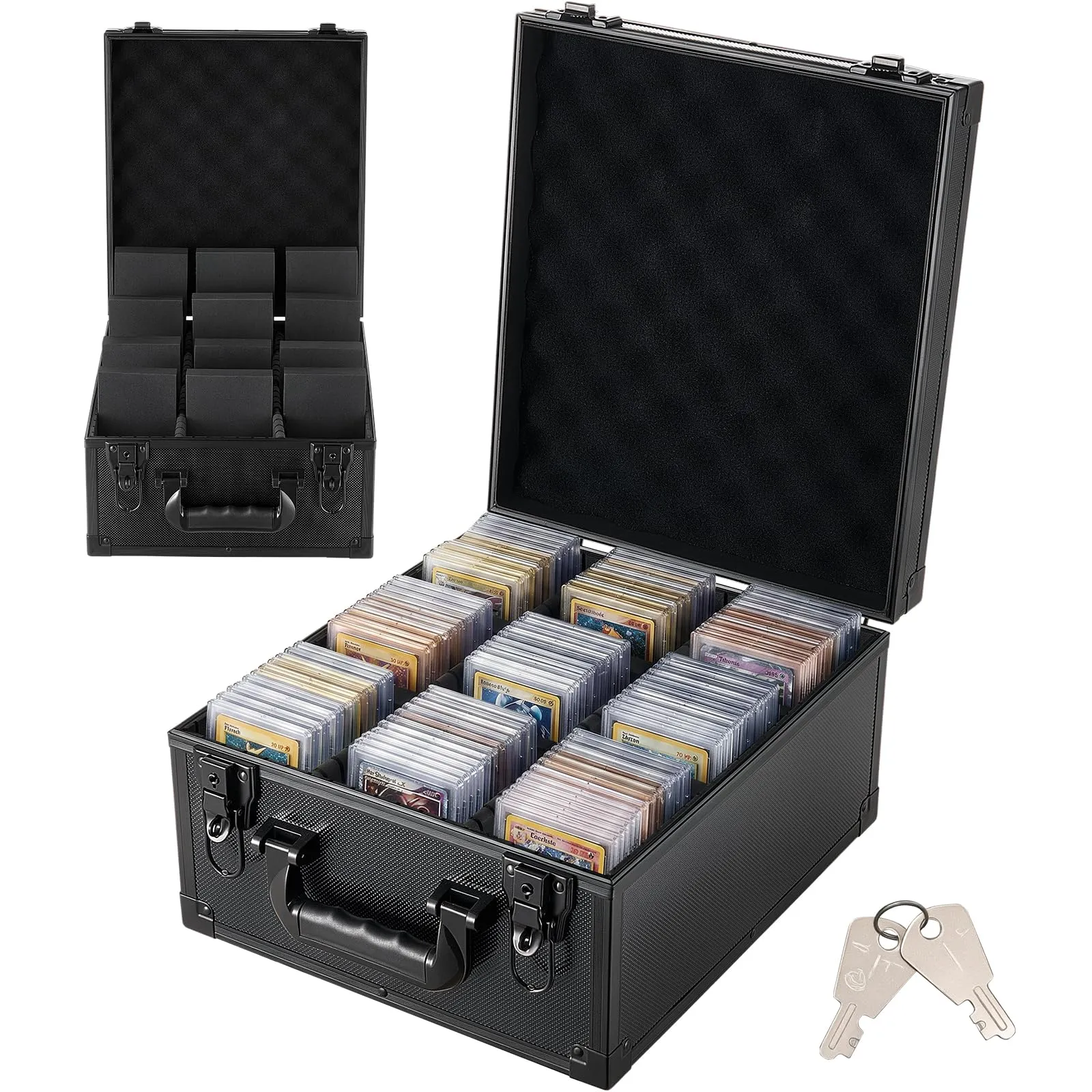 VEVOR Valigetta Porta Carte Graded 3 File con 12 Divisori Capacità 150 PSA - immagine 1