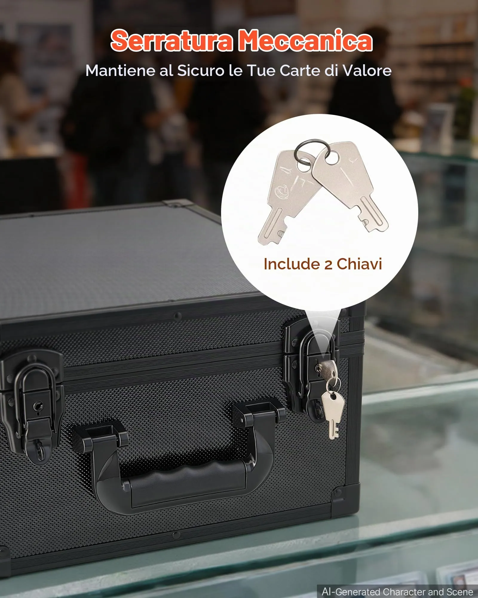 VEVOR Valigetta Porta Carte Graded 3 File con 12 Divisori Capacità 150 PSA - immagine 4