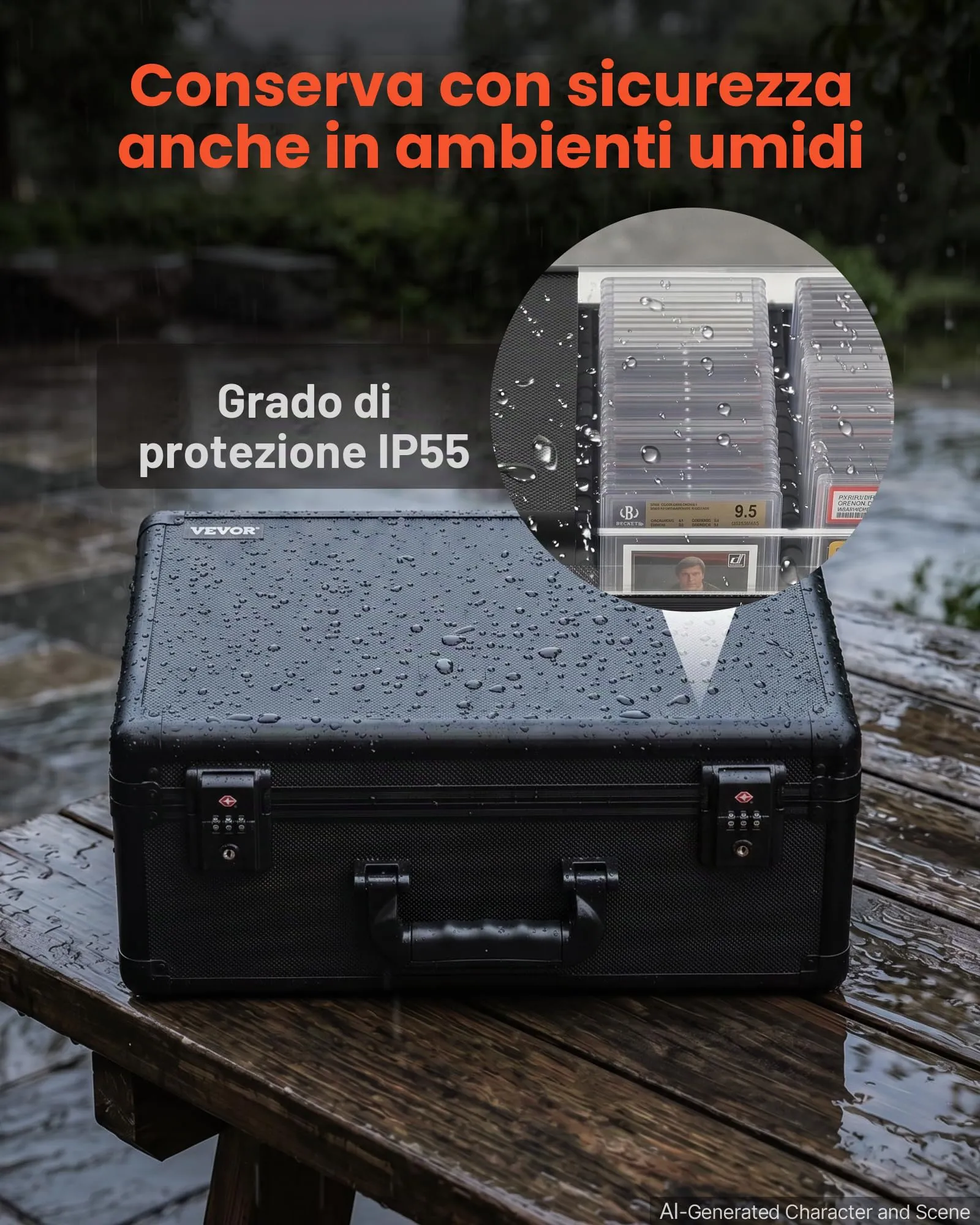 VEVOR Valigetta Porta Carte Graded Sportive Capienza 152 PSA - immagine 8