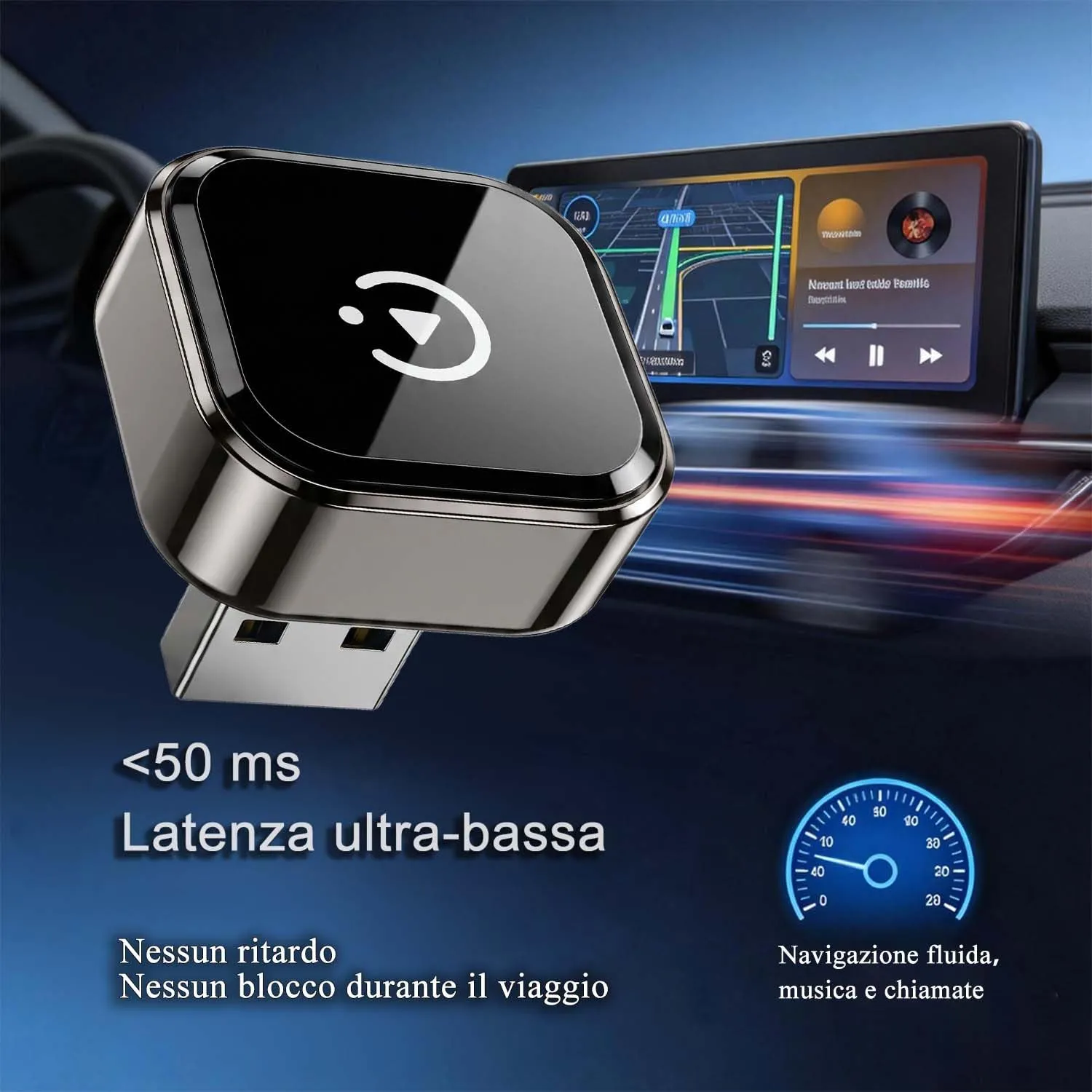 KANANAFEEL Adattatore CarPlay Wireless per Veicoli con CarPlay Cablato, Q1AF - immagine 4