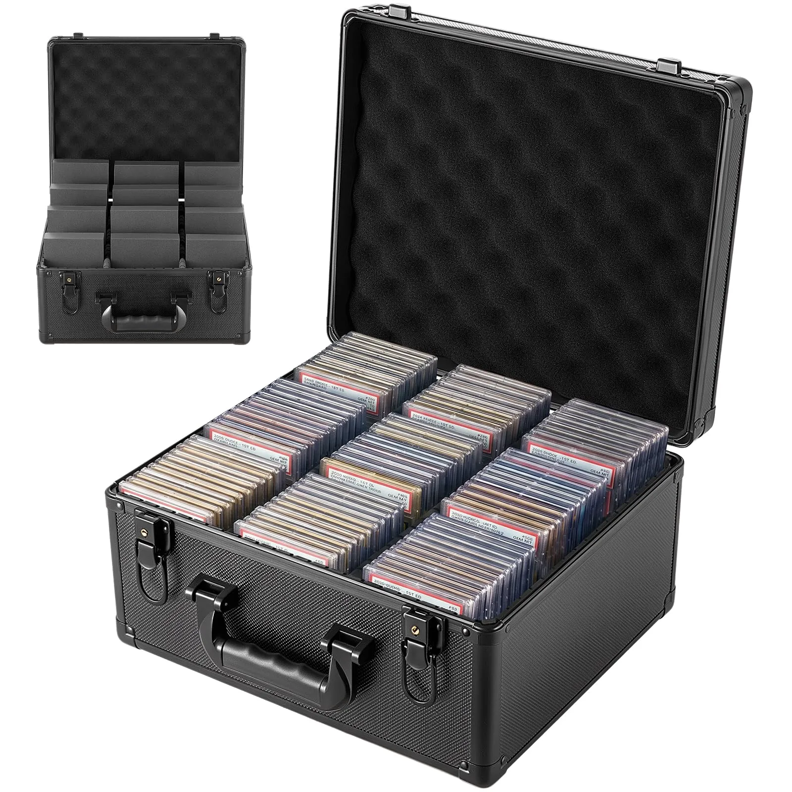 VEVOR Scatola Porta Carte Graded 3 Scomparti con 12 Divisori - immagine 1