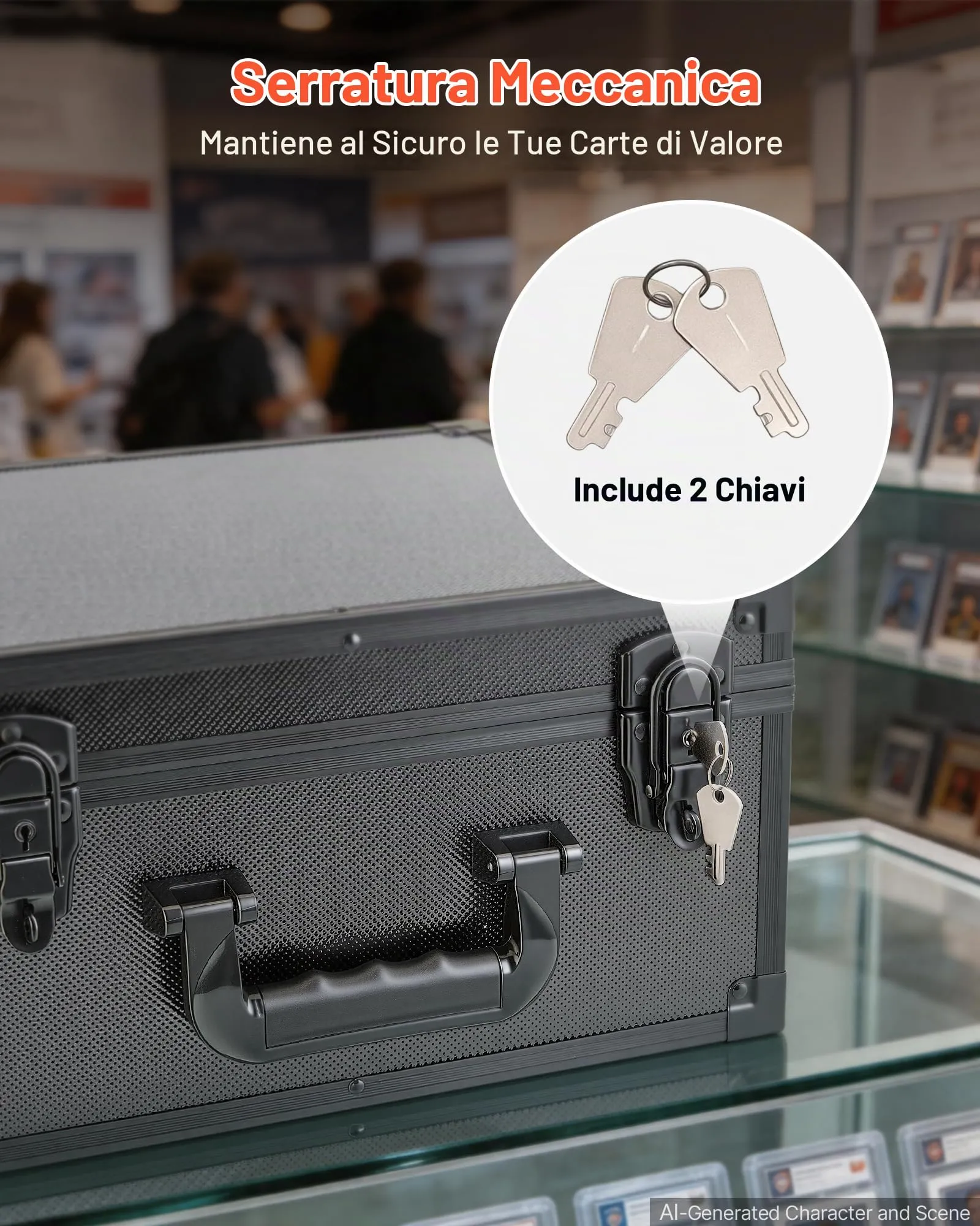 VEVOR Valigetta Porta Carte Graded 3 File Capacità 180 PSA - immagine 4