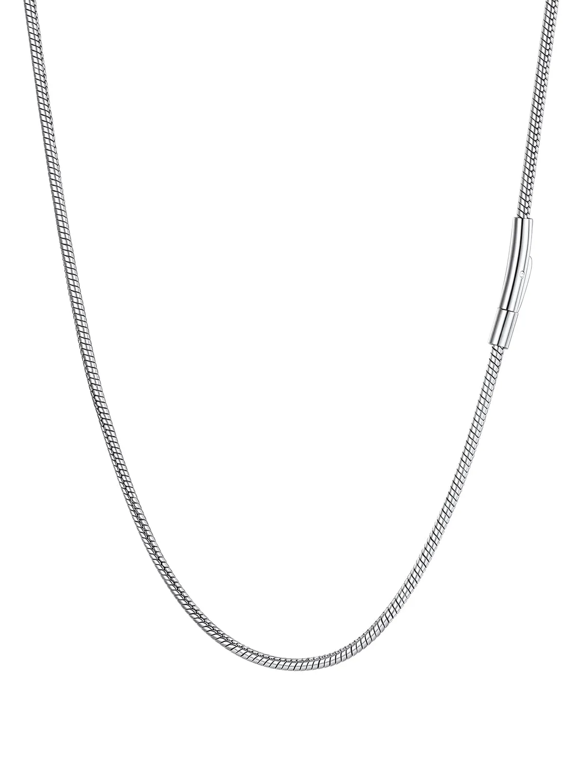 FaithHeart Collana Uomo Catena Serpente in Acciaio Inox 2,5mm 70cm - immagine 1