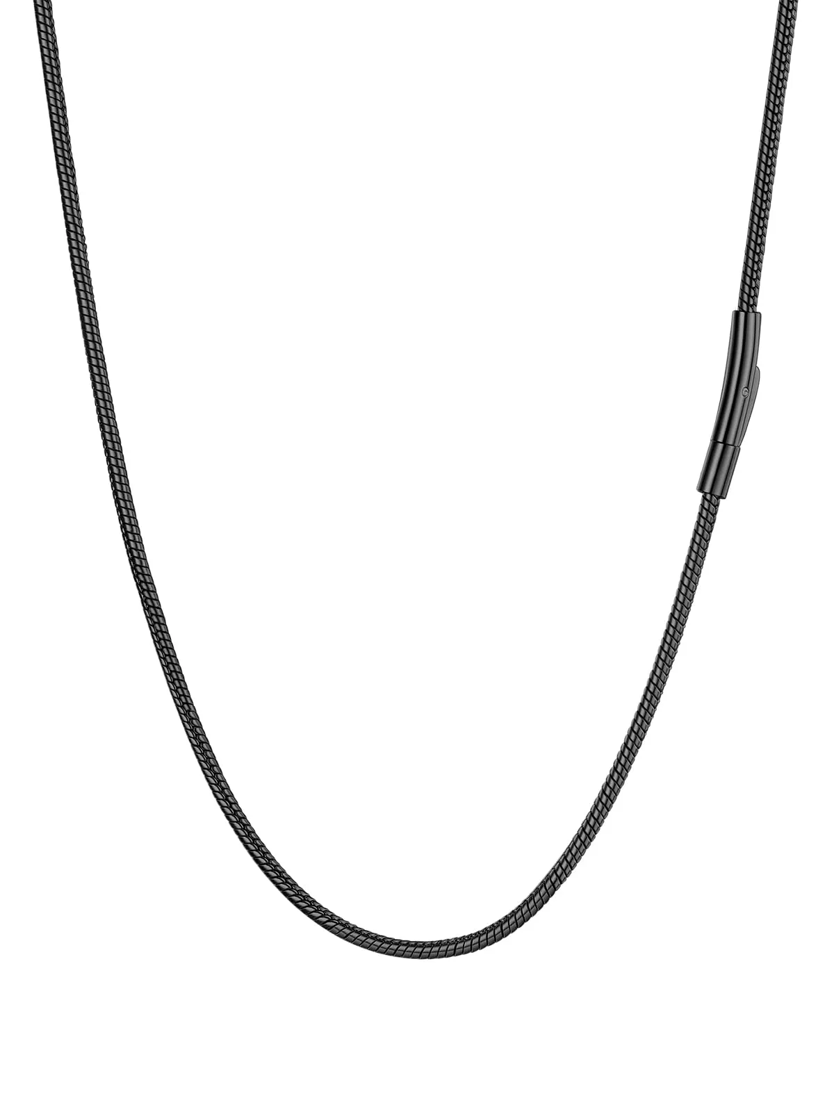 FaithHeart Collana Uomo Catena Serpente in Acciaio Inox 2,5mm 75cm - immagine 1