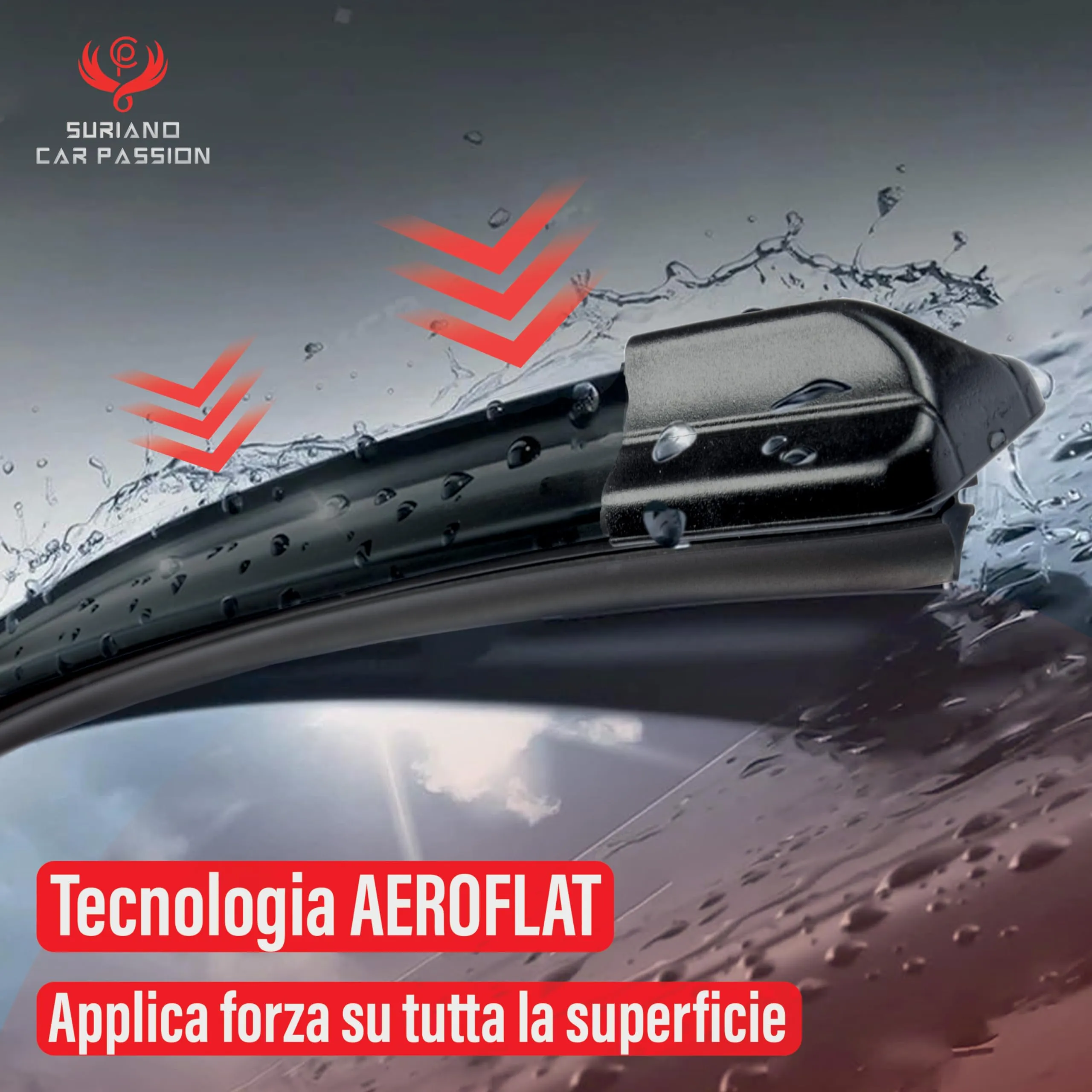Car Passion Spazzole Tergicristallo per Volkswagen Golf V e V Variant 2003-08, Golf VI e VI Variant 2008-12, 60 e 48 cm, Aero Flat - immagine 4