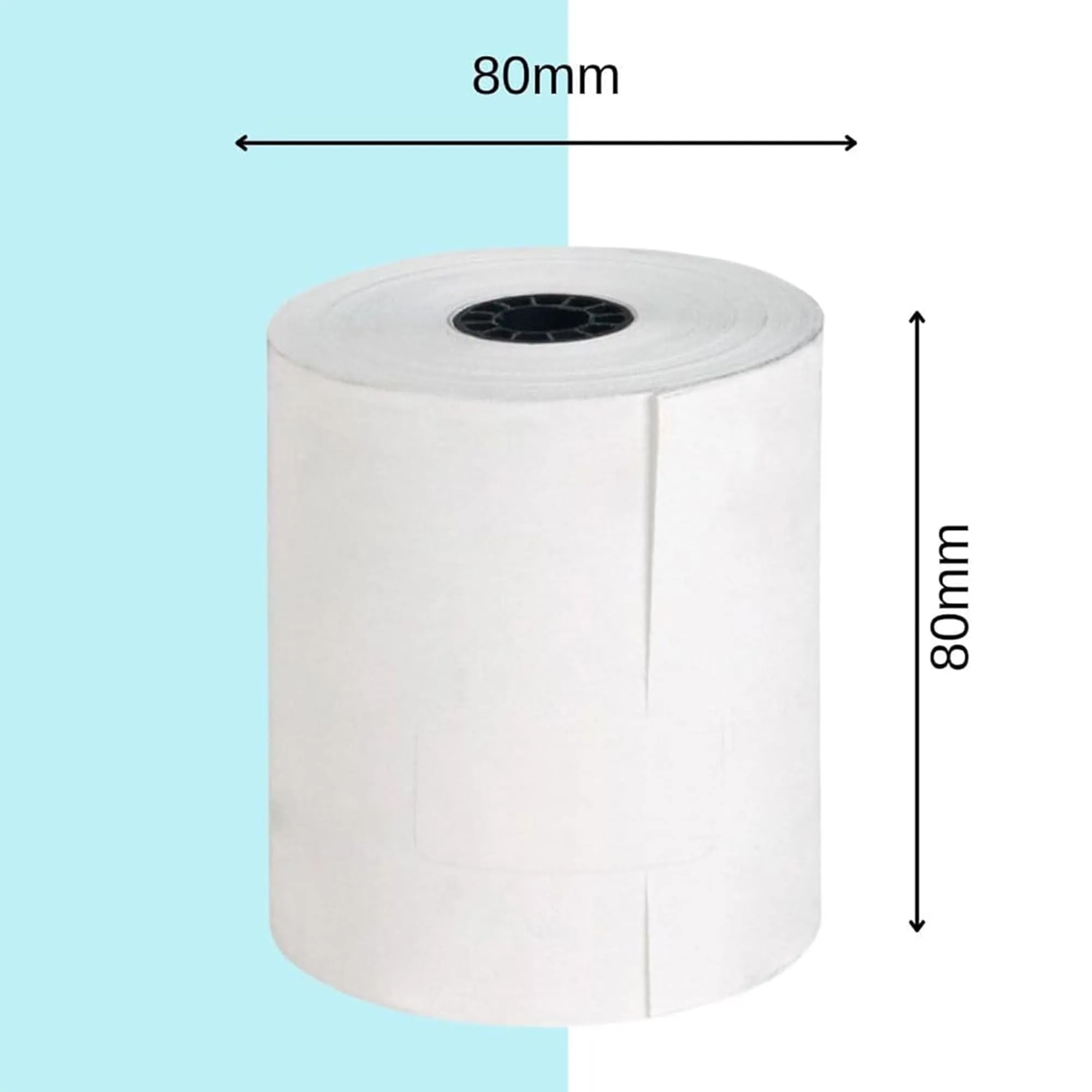 Double Dragon Rotoli Ricevuta Termica 80 x 80 mm per Stampante EPOS, Terminale POS, Registratore di Cassa, Pacco da 60 - immagine 3