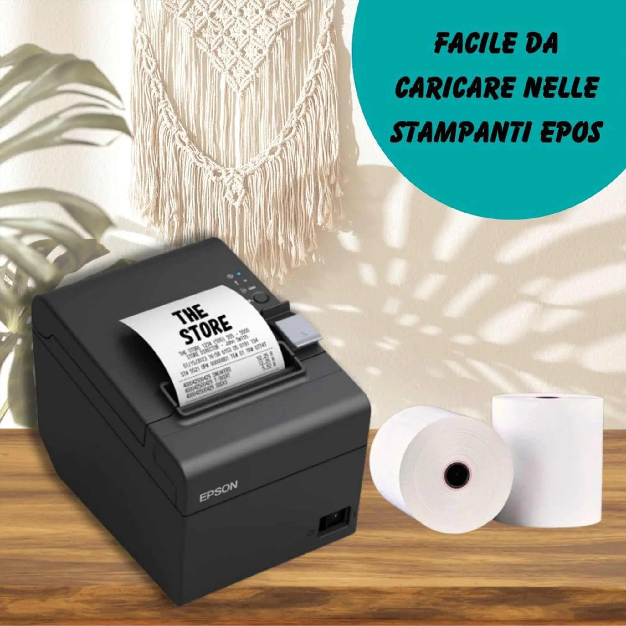Double Dragon Rotoli Ricevuta Termica 80 x 80 mm per Stampante EPOS, Terminale POS, Registratore di Cassa, Pacco da 60 - immagine 6