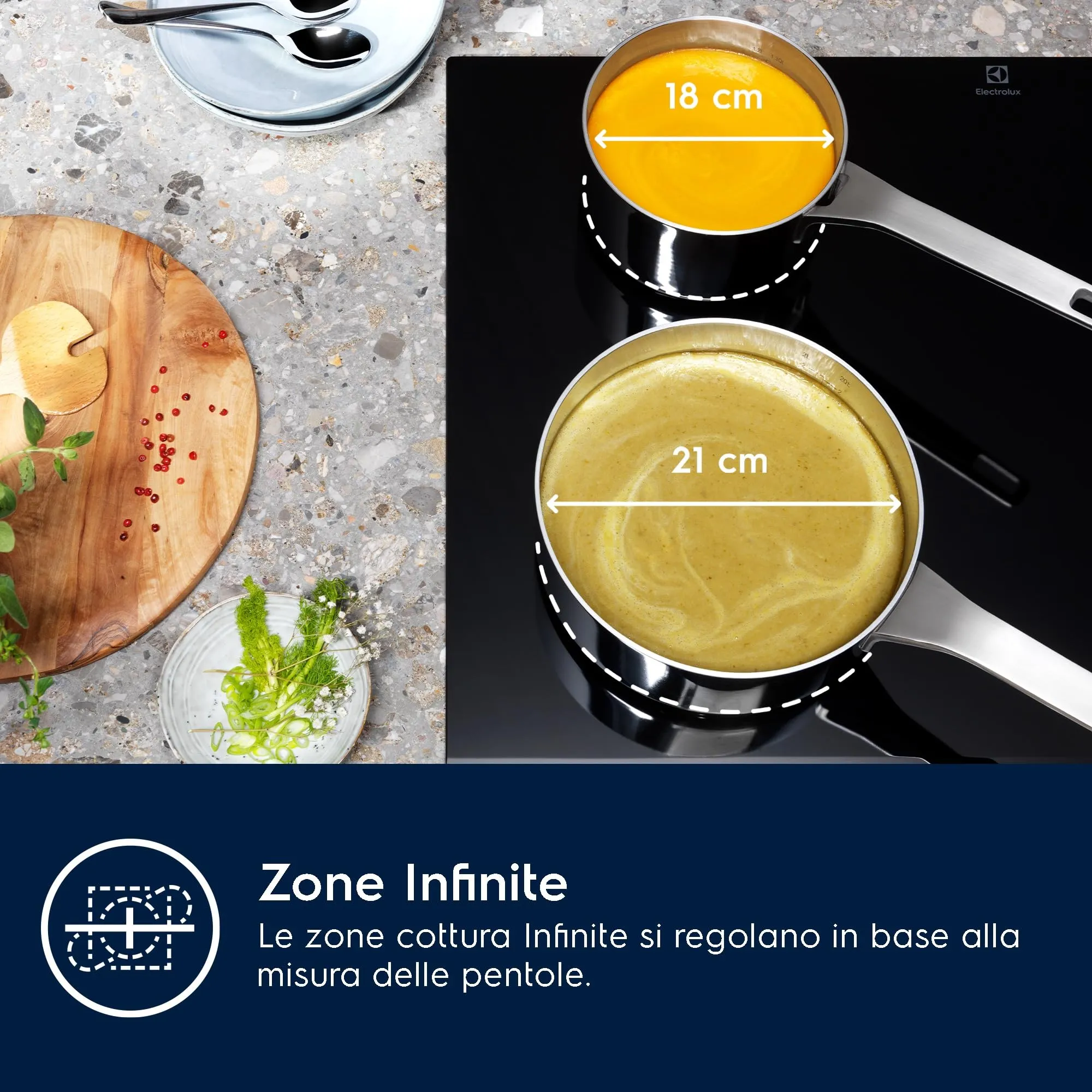 Electrolux Serie 300 Piano Cottura a Induzione 4 Fuochi LIL61443BW, 60 cm, Bianco - immagine 4