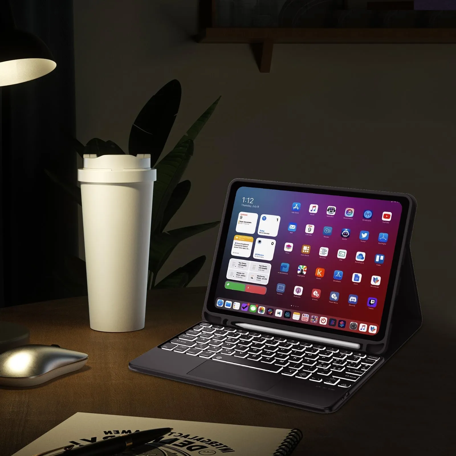 IVEOPPE Tastiera con Touchpad e Custodia per iPad 11 Generazione 11" (2025) e iPad 10 Generazione 10.9" (2022) A16 - immagine 9