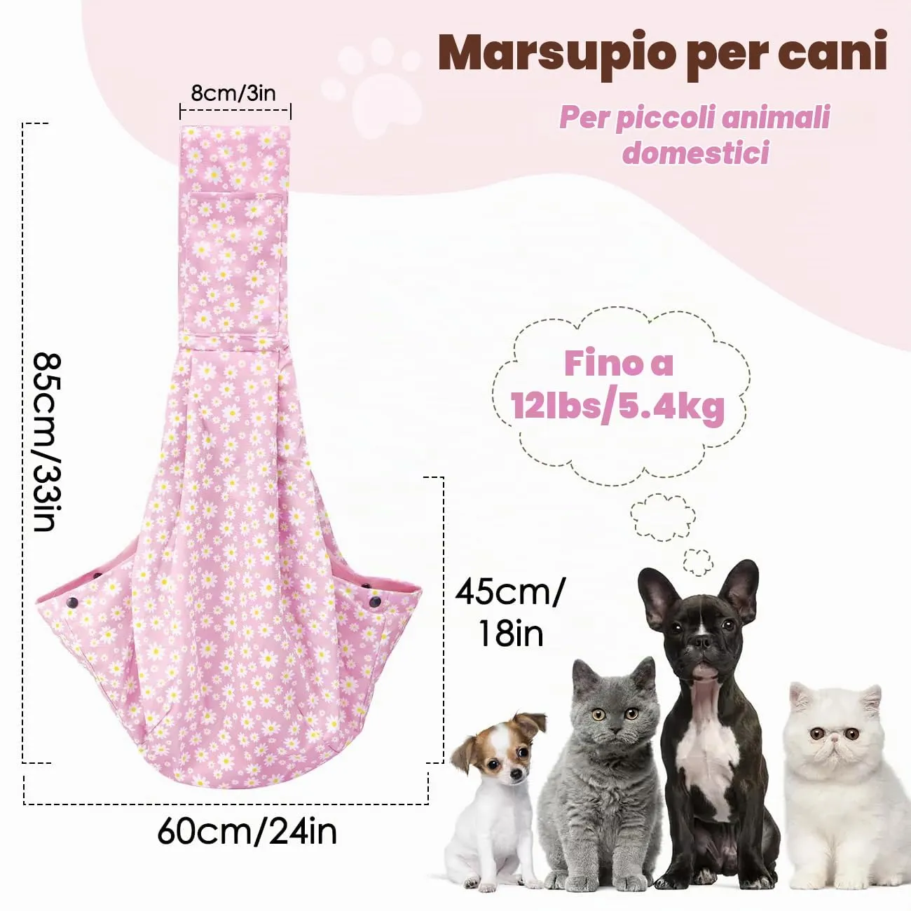 Pawaboo Trasportino per Cane Piccolo - immagine 2