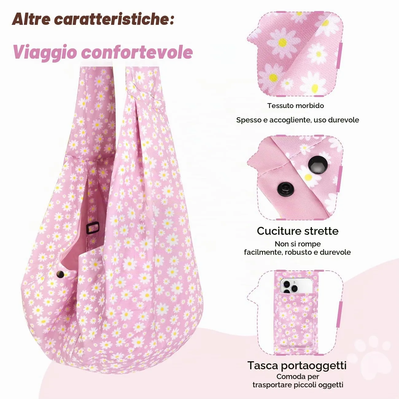Pawaboo Trasportino per Cane Piccolo - immagine 6