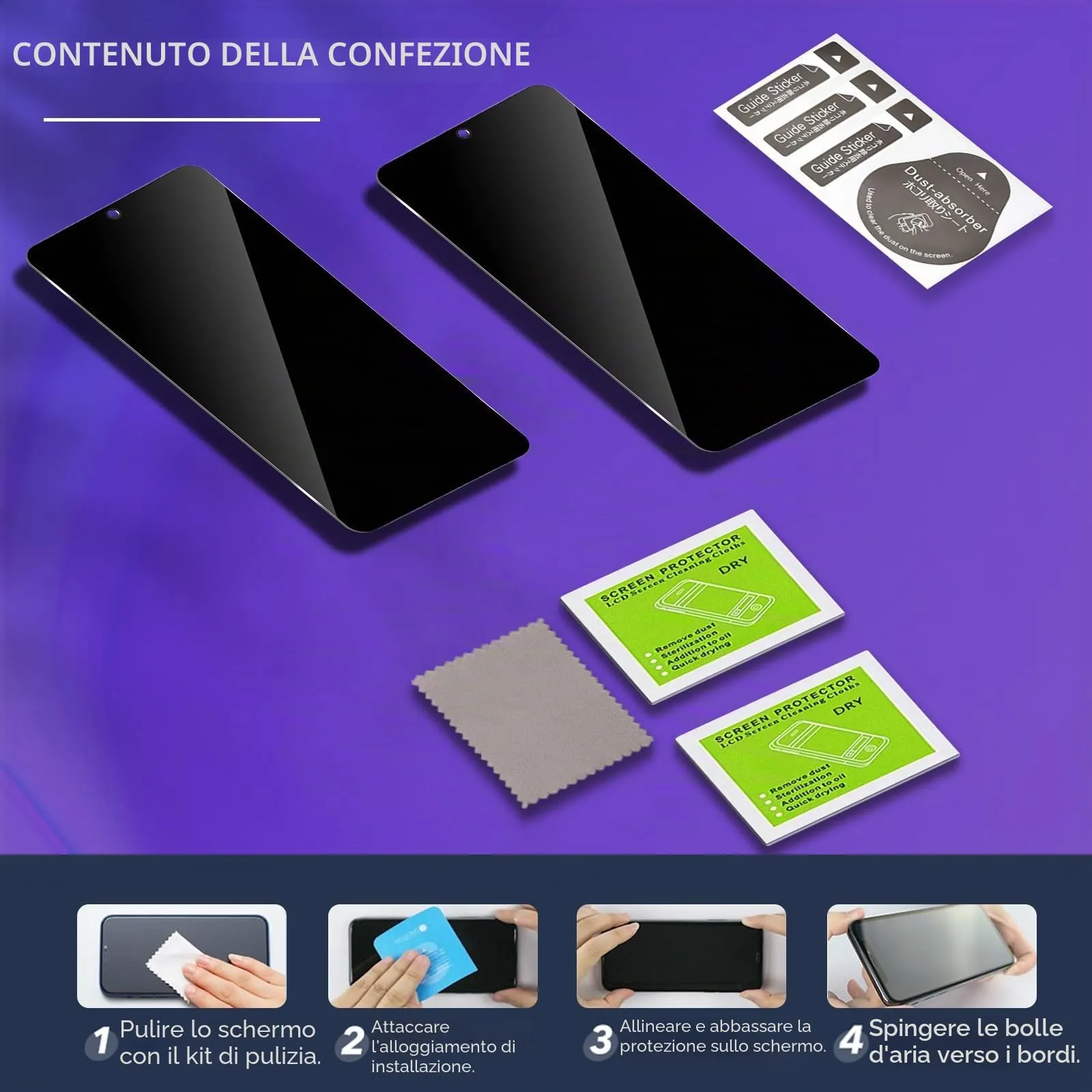 ELYCO Vetro Temperato Privacy per Samsung Galaxy S21 5G - immagine 8