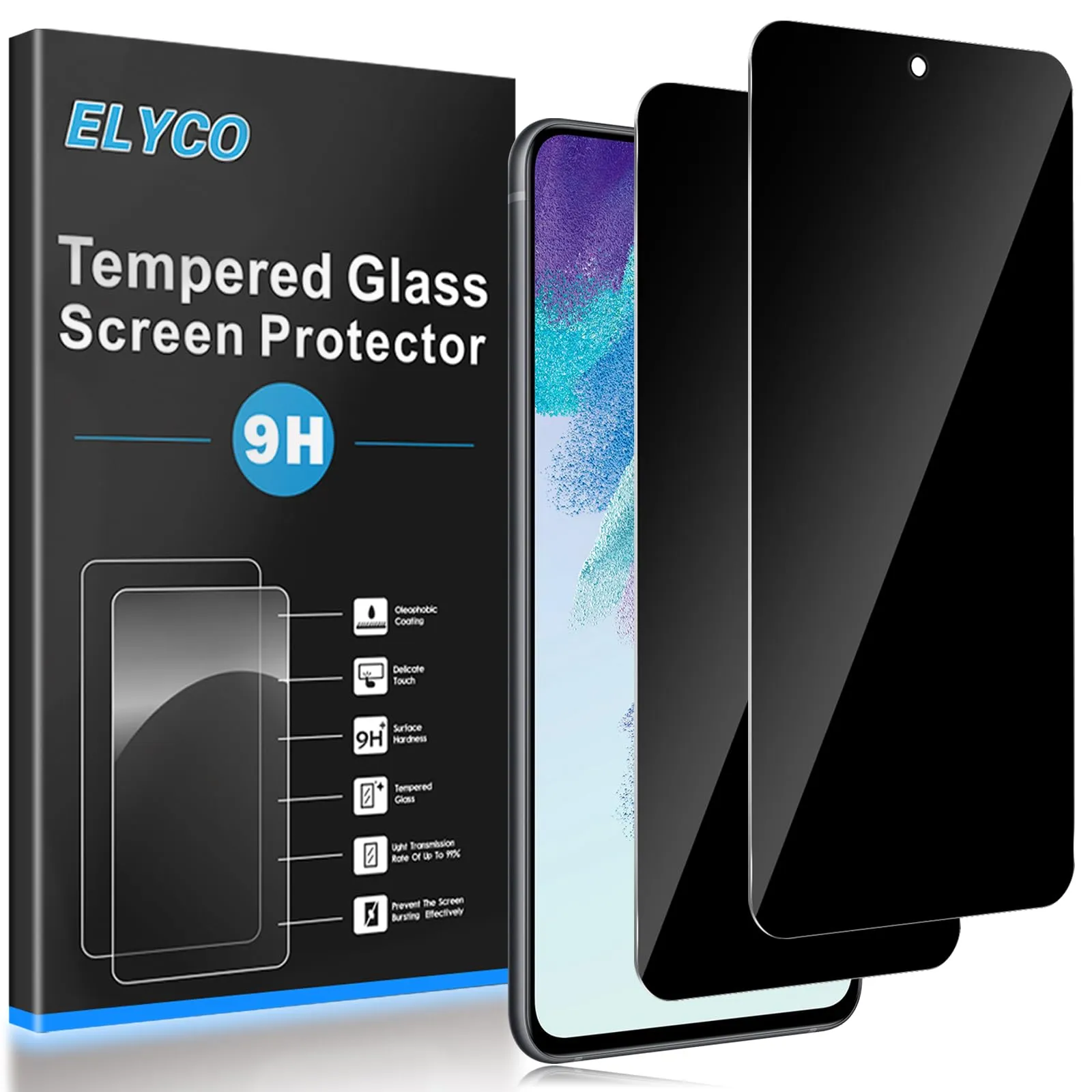 ELYCO Vetro Temperato Privacy per Samsung Galaxy S21 FE - immagine 1
