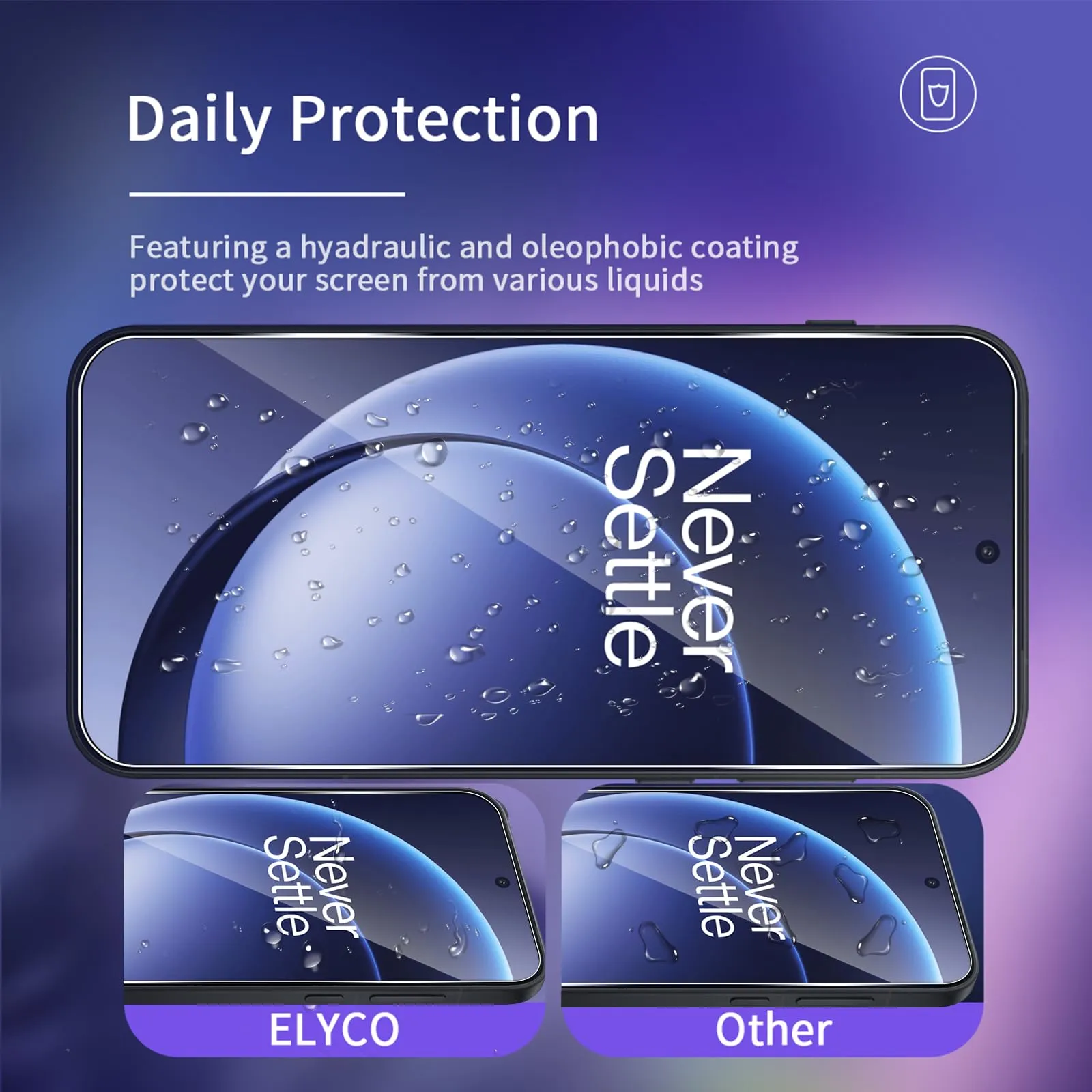 ELYCO Vetro Temperato per OnePlus Nord 6, 3+3 Pezzi - immagine 2