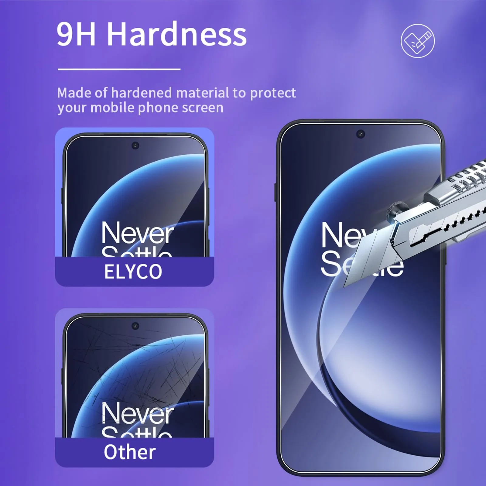 ELYCO Vetro Temperato per OnePlus Nord 6, 3+3 Pezzi - immagine 3