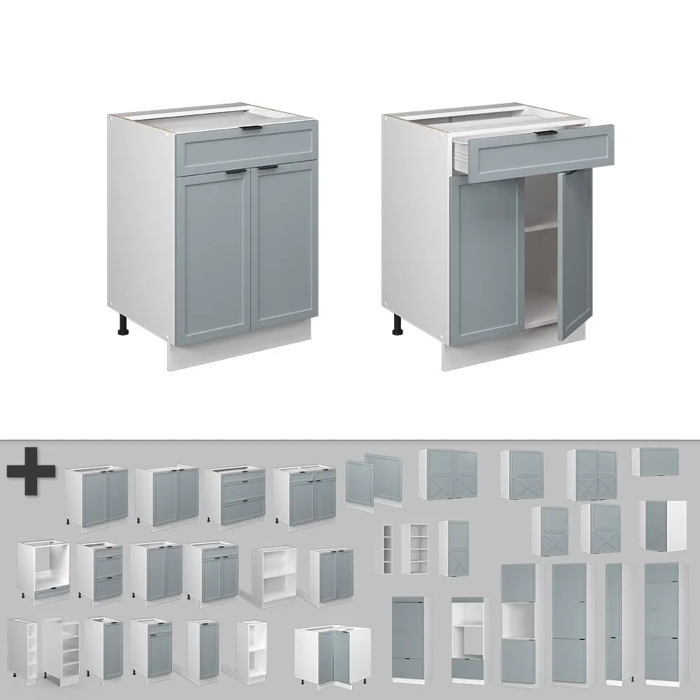 Vicco Fame-Line Mobile Base, Blu-grigio Chiaro, 60 cm - immagine 7