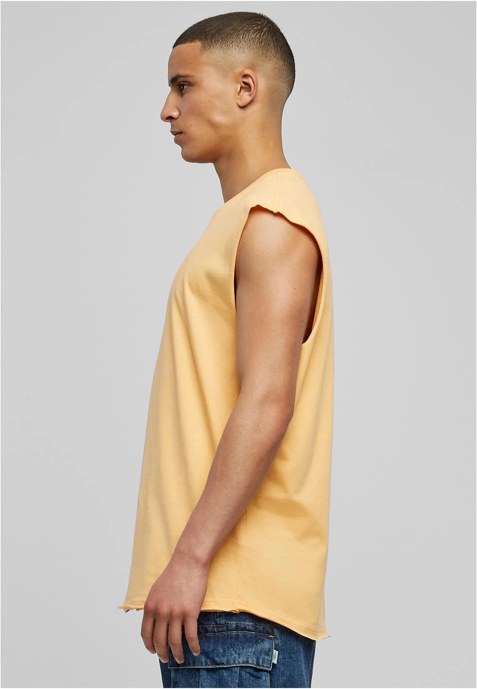 Urban Classics Open Edge Sleeveless Tee - Paleorange - 3XL - immagine 7