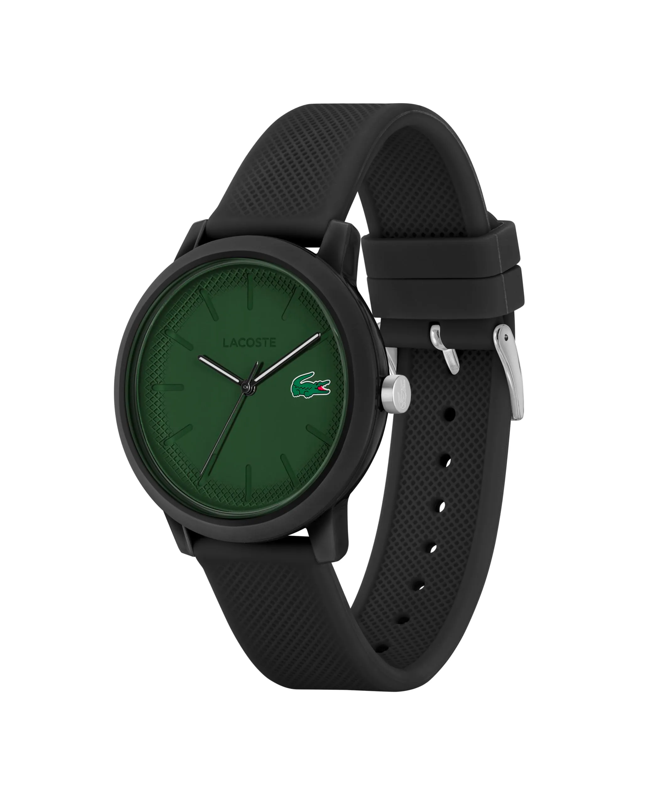 Lacoste 12.12 Orologio analogico da uomo, cinturino in silicone nero - 2011444 - immagine 3