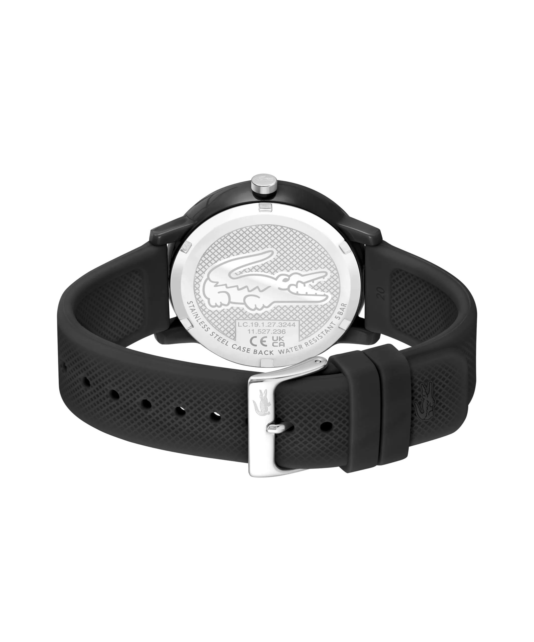 Lacoste 12.12 Orologio analogico da uomo, cinturino in silicone nero - 2011444 - immagine 4