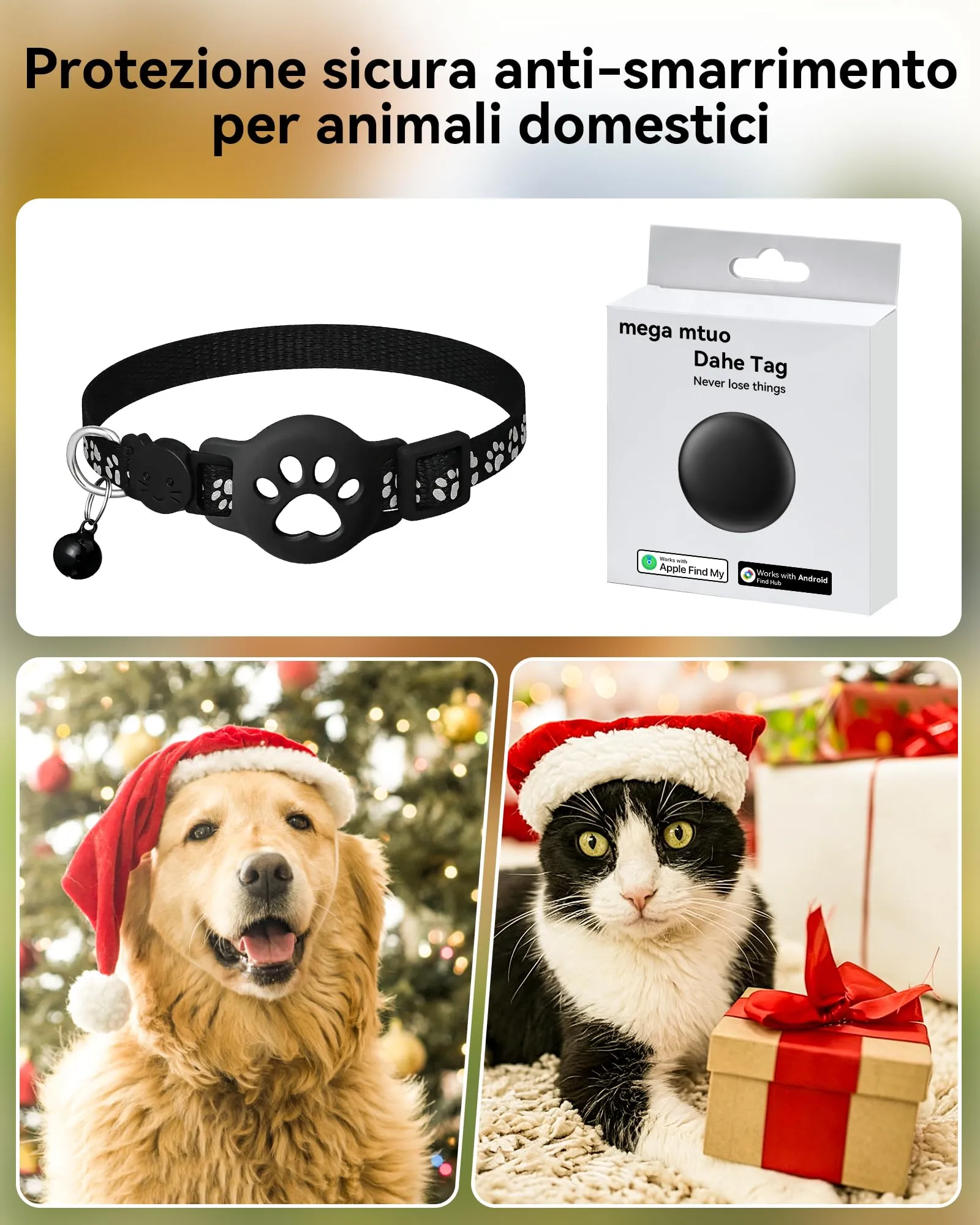 CMINGKEJI Collare GPS per Cani e Gatti senza Abbonamento, Impermeabile IP67, Compatibile con iOS e Android - immagine 8