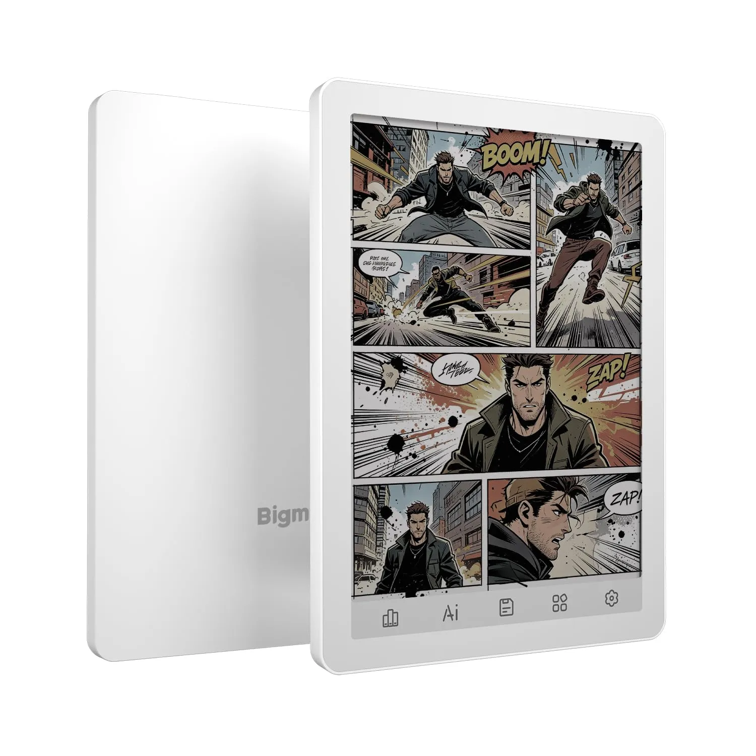 Bigme B6 Lettore ePaper a colori 6 pollici Android 14, 4+64 GB (Bianco) - immagine 1