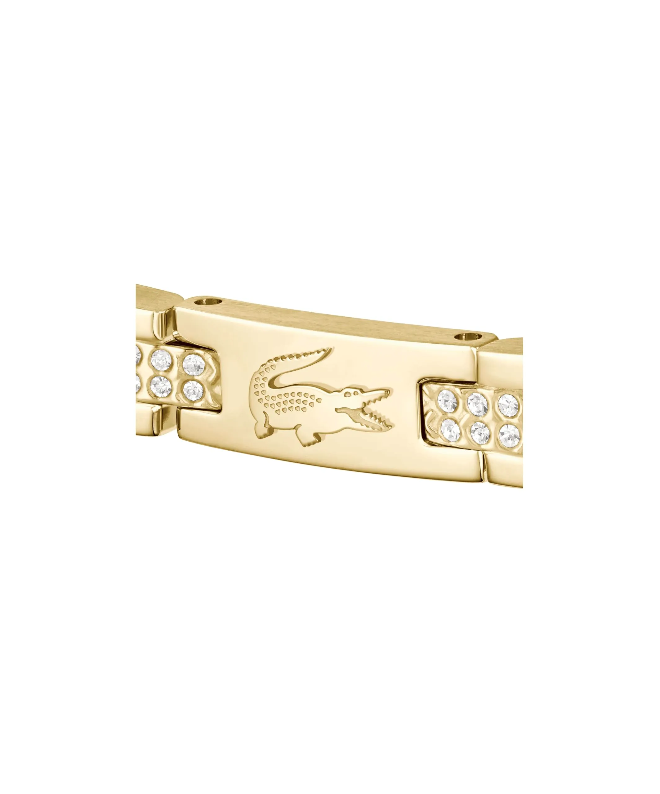 Lacoste Metropole Collection Bracciale in Acciaio Inossidabile Oro Giallo con Cristalli - immagine 2