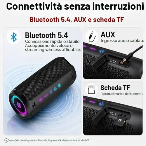 TIMU Cassa Bluetooth Portatile 25W IPX7 TWS - immagine 5