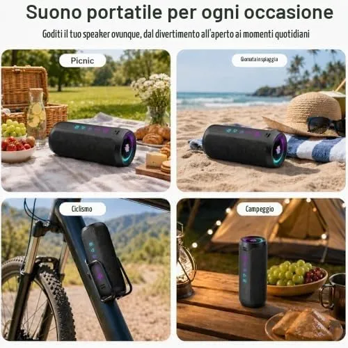 TIMU Cassa Bluetooth Portatile 25W IPX7 TWS - immagine 7