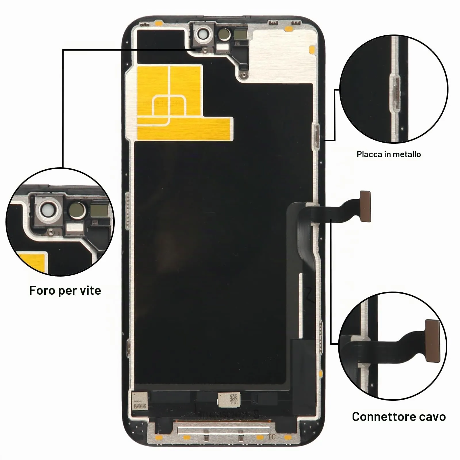 LL TRADER Schermo OLED 6,7'' per iPhone 14 Pro Max con Kit di Riparazione - immagine 5