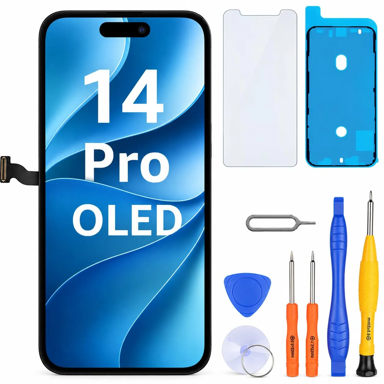LL TRADER Schermo OLED 6,1'' per iPhone 14 Pro con Kit di Riparazione - immagine 1
