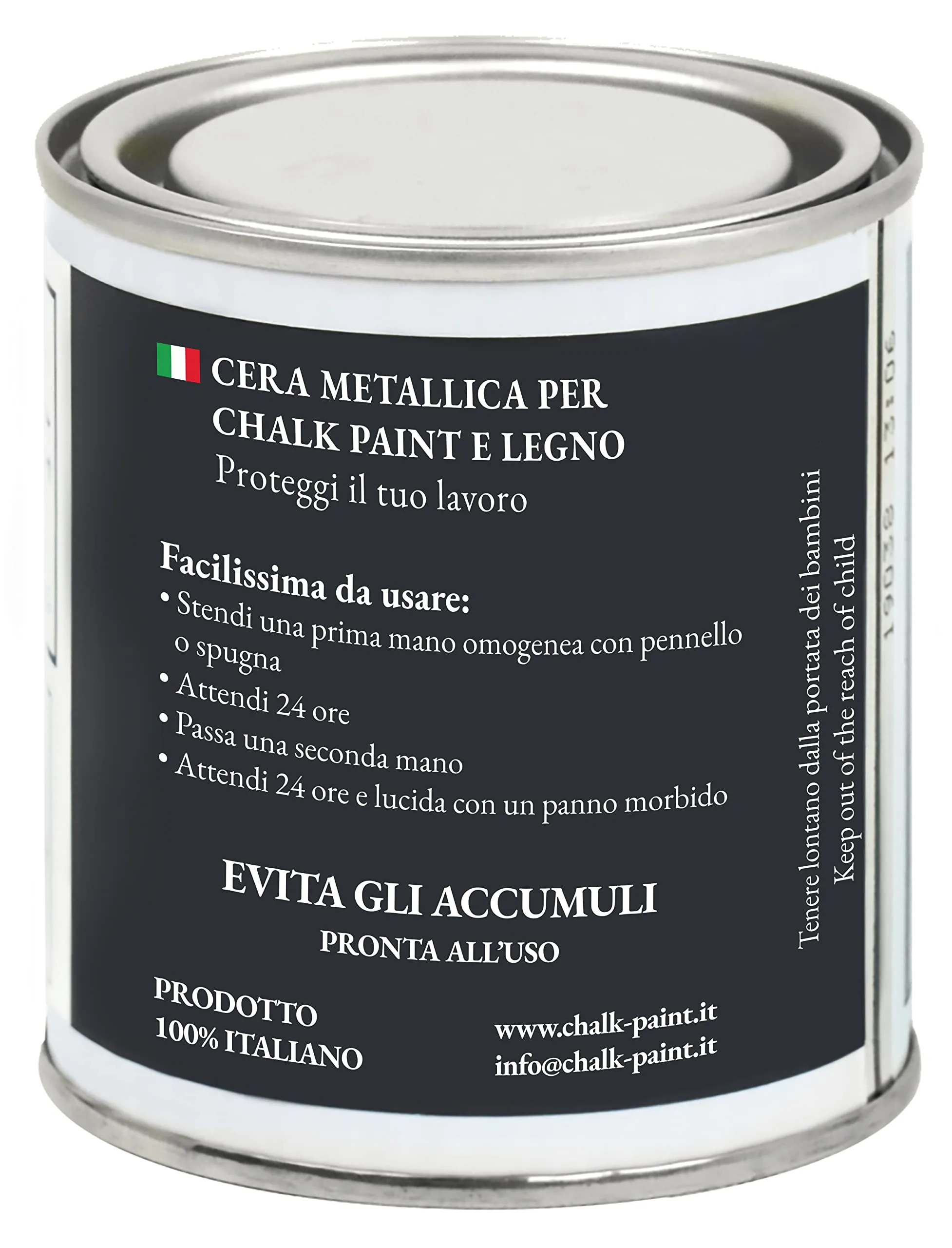 Chalk Paint Everything Cera Argento Metallico 250 ml - immagine 3