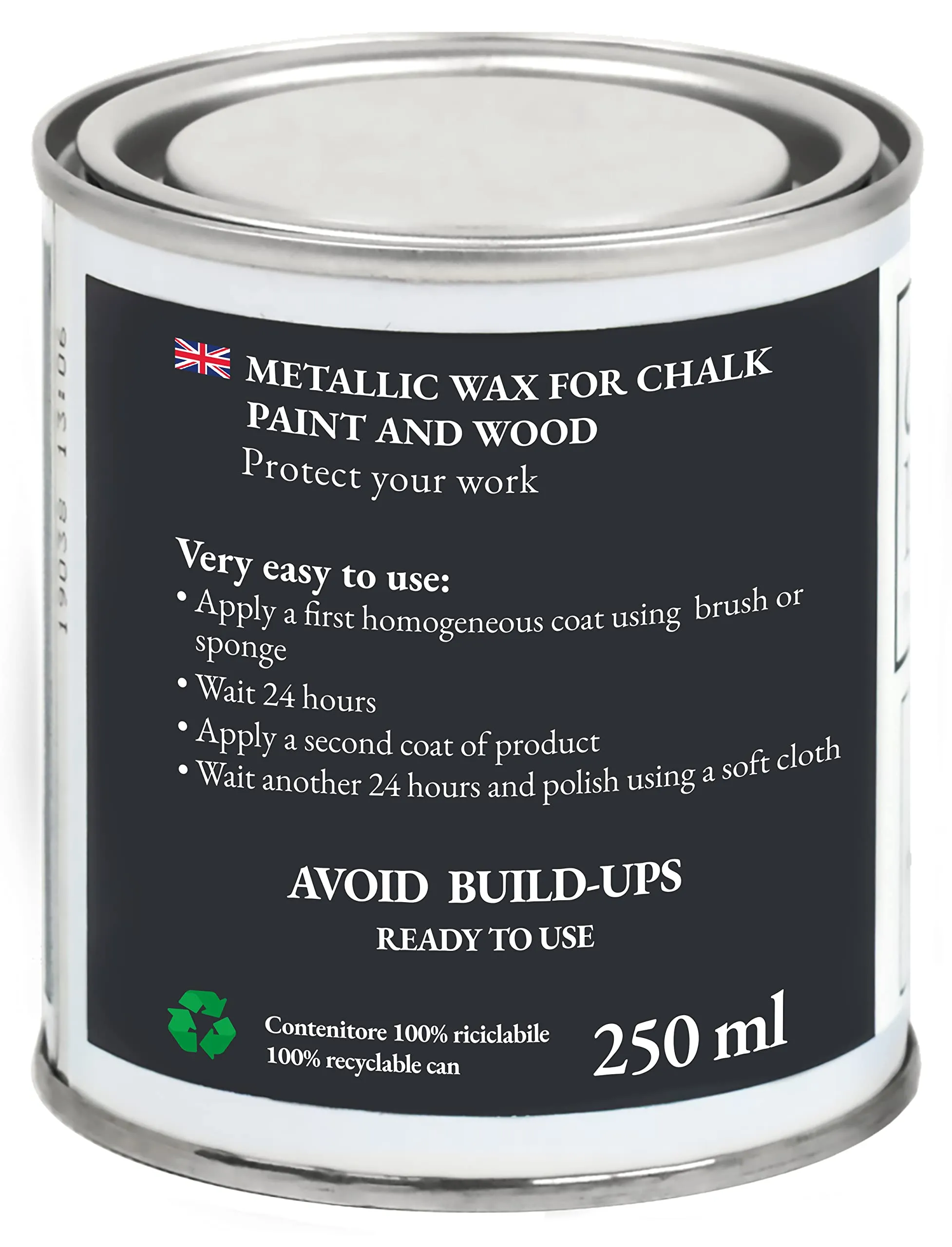 Chalk Paint Everything Cera Argento Metallico 250 ml - immagine 4
