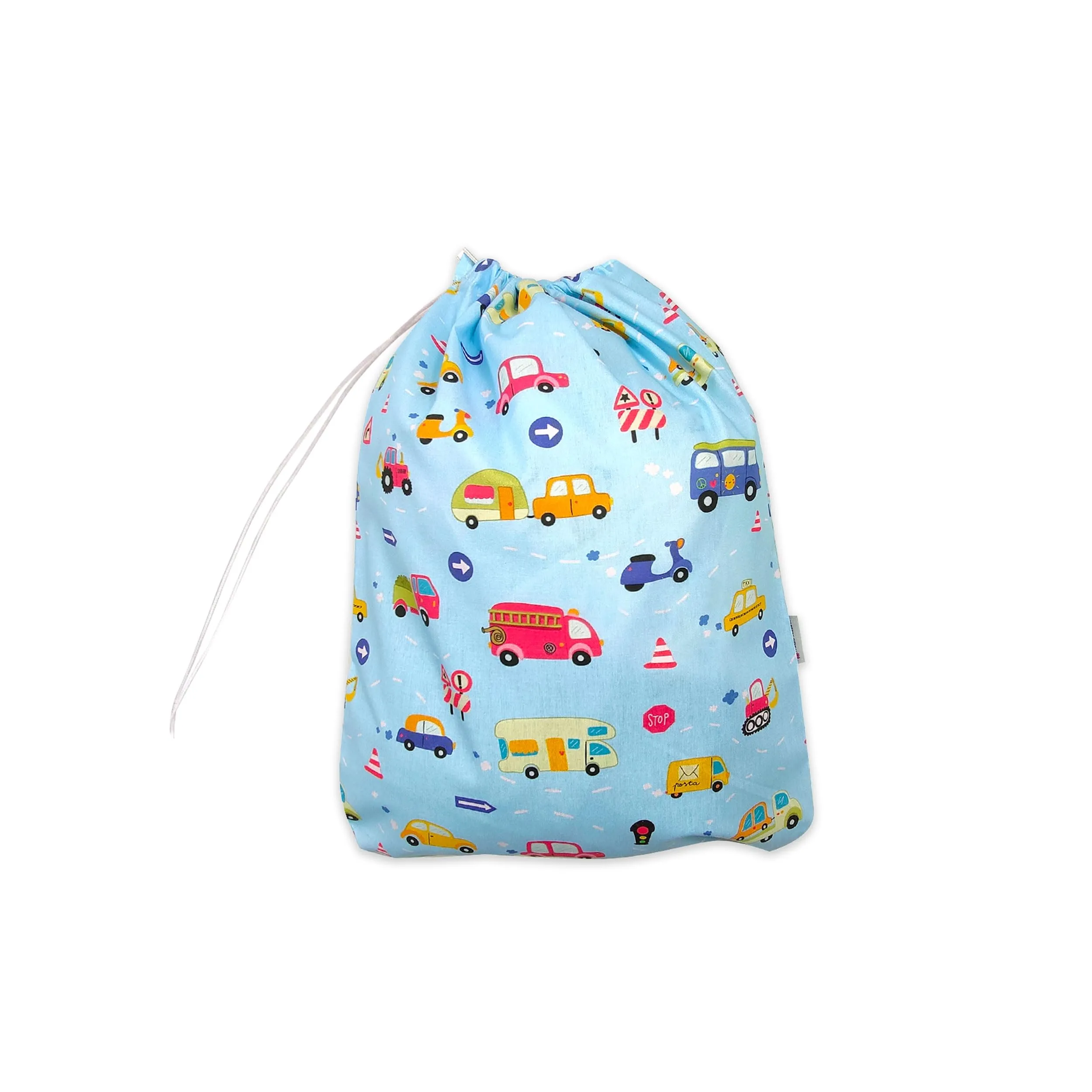 Panini Tessuti Sacchetto per Cambio Asilo Nido in Cotone 34x44 cm - immagine 2