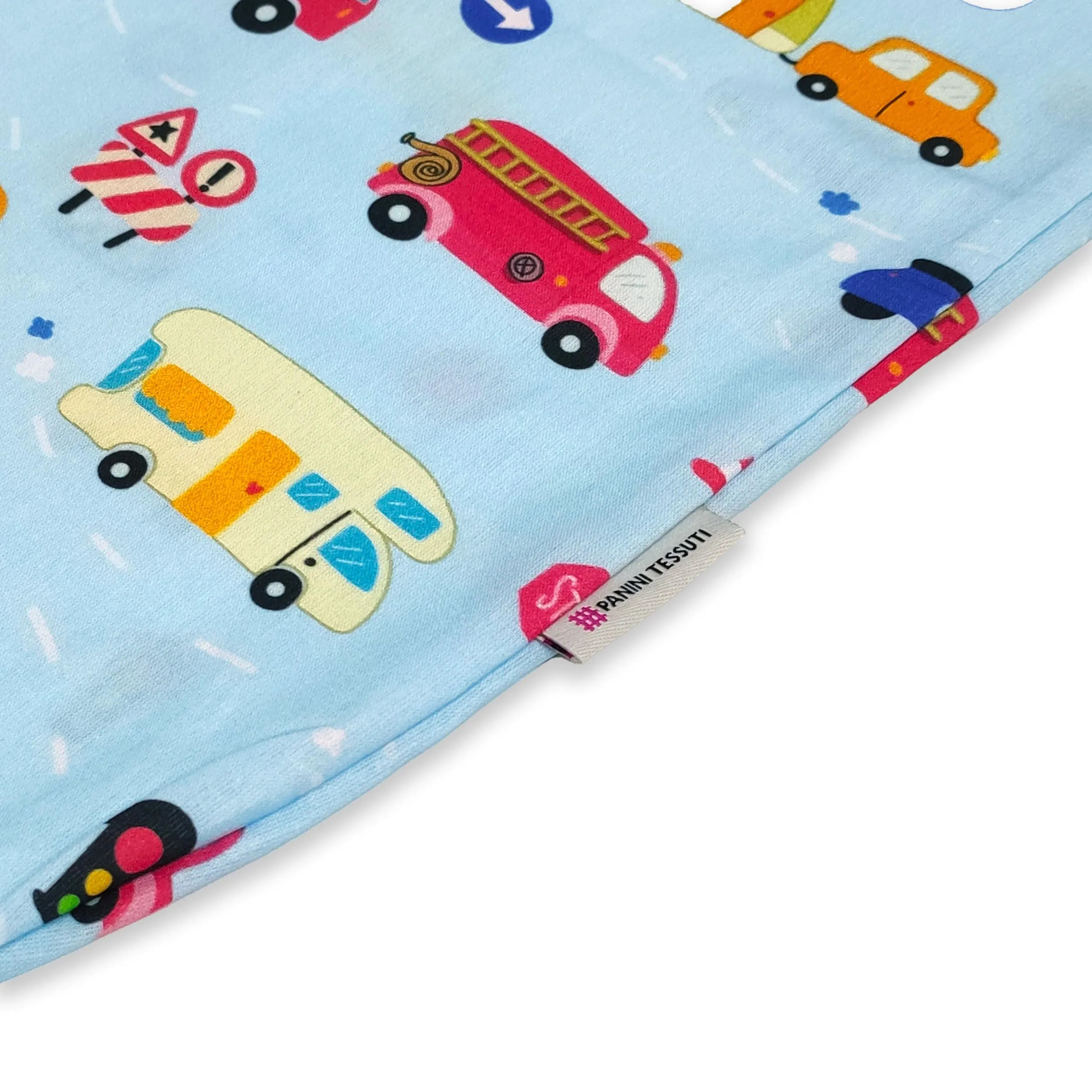Panini Tessuti Sacchetto per Cambio Asilo Nido in Cotone 34x44 cm - immagine 4