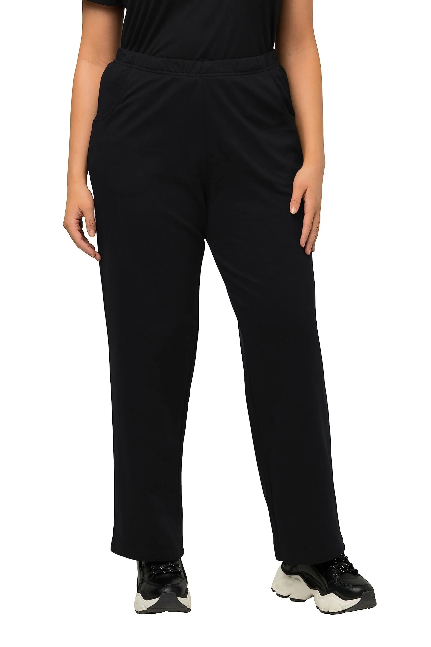 Ulla Popken Pantaloni da Jogging Donna, Nero, 40W / 32L - immagine 1