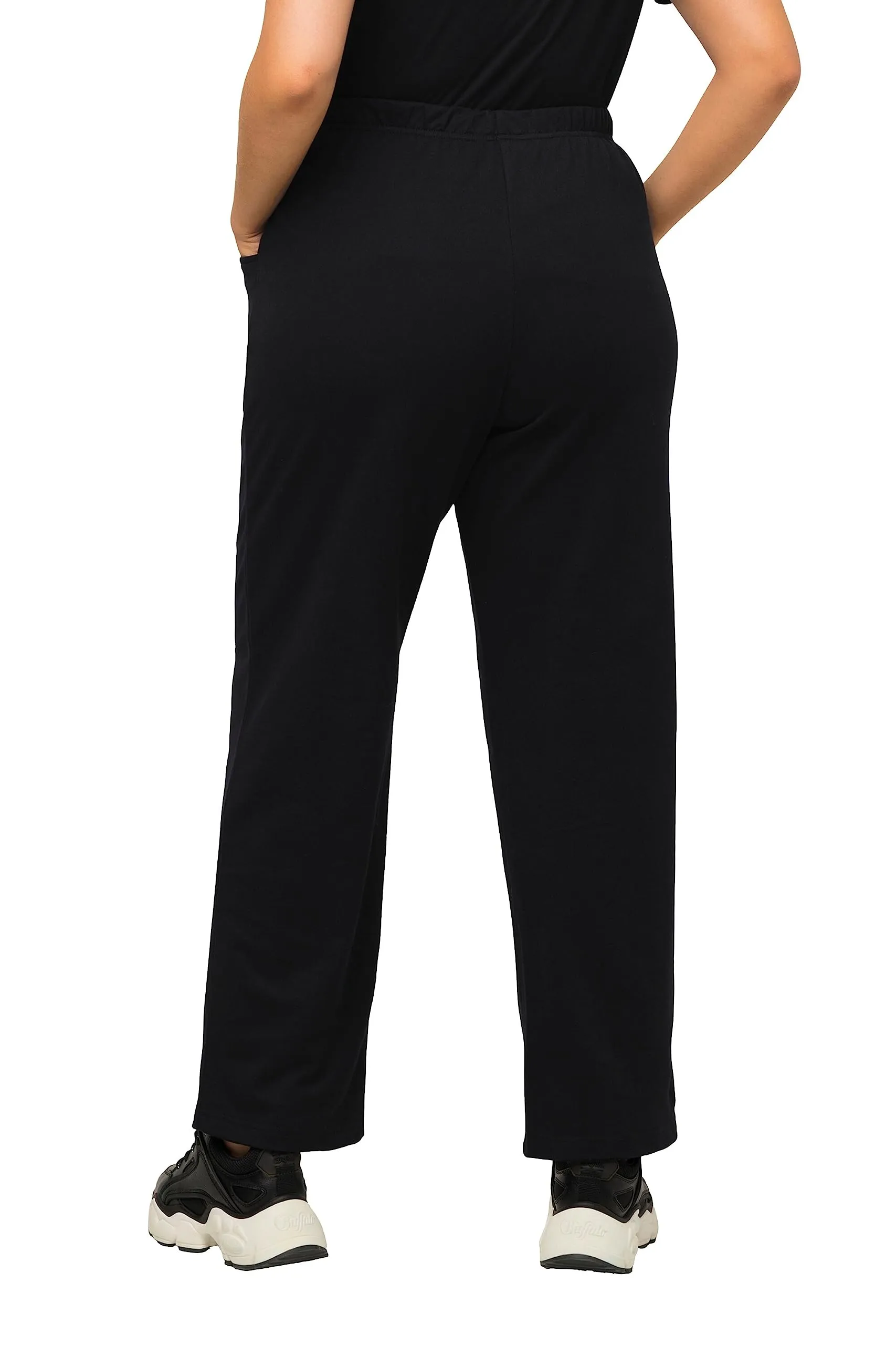 Ulla Popken Pantaloni da Jogging Donna, Nero, 40W / 32L - immagine 2