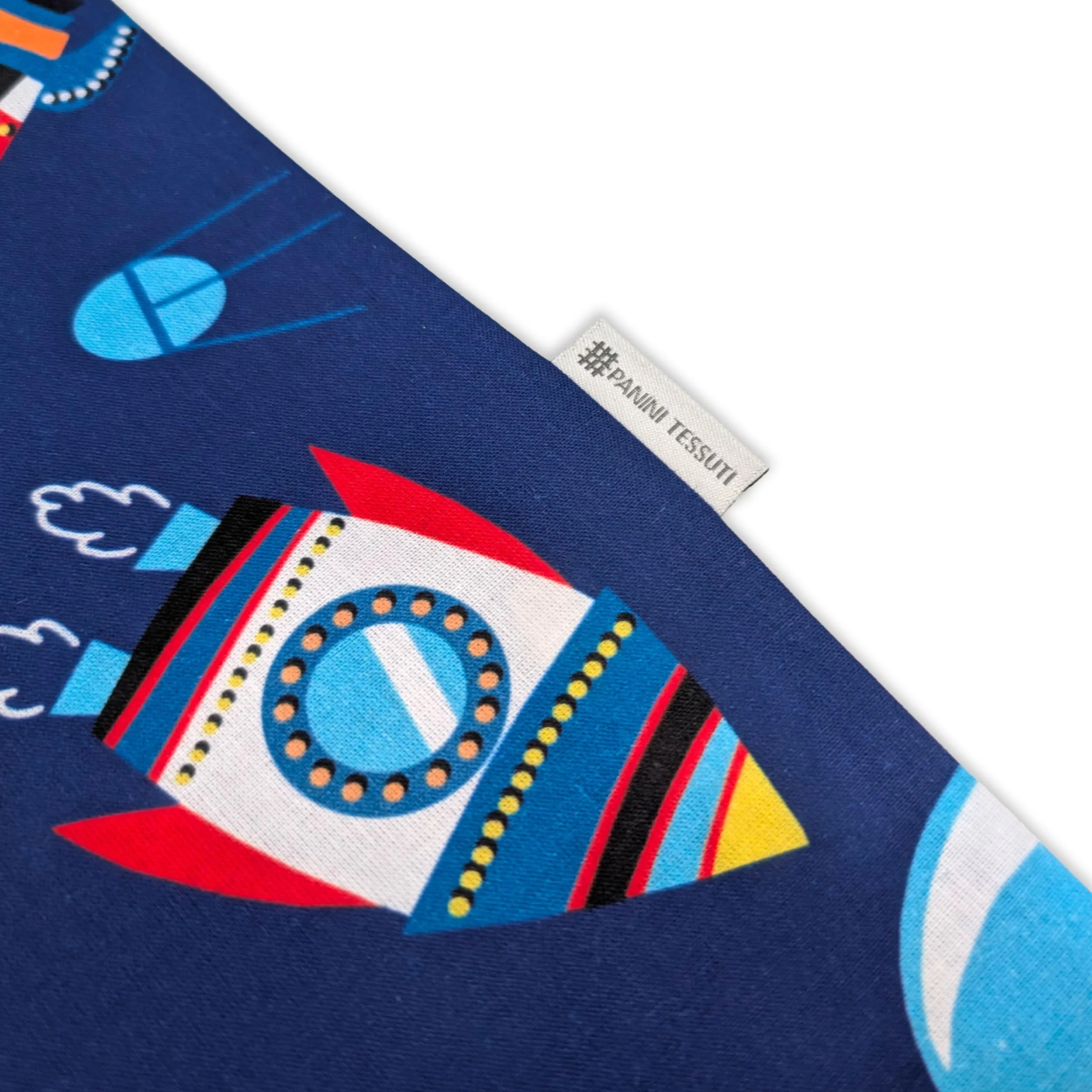Panini Tessuti Sacchetto per cambio asilo nido in 100% Cotone, 34x44 cm - immagine 4