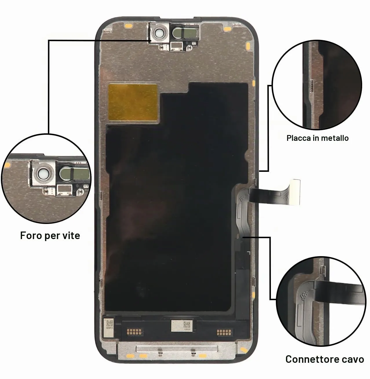 LL TRADER Schermo OLED 6,1'' per iPhone 15 Pro e Kit di Riparazione - immagine 5