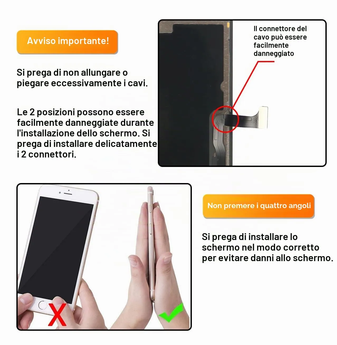 LL TRADER Schermo OLED 6,1'' per iPhone 15 Pro e Kit di Riparazione - immagine 6