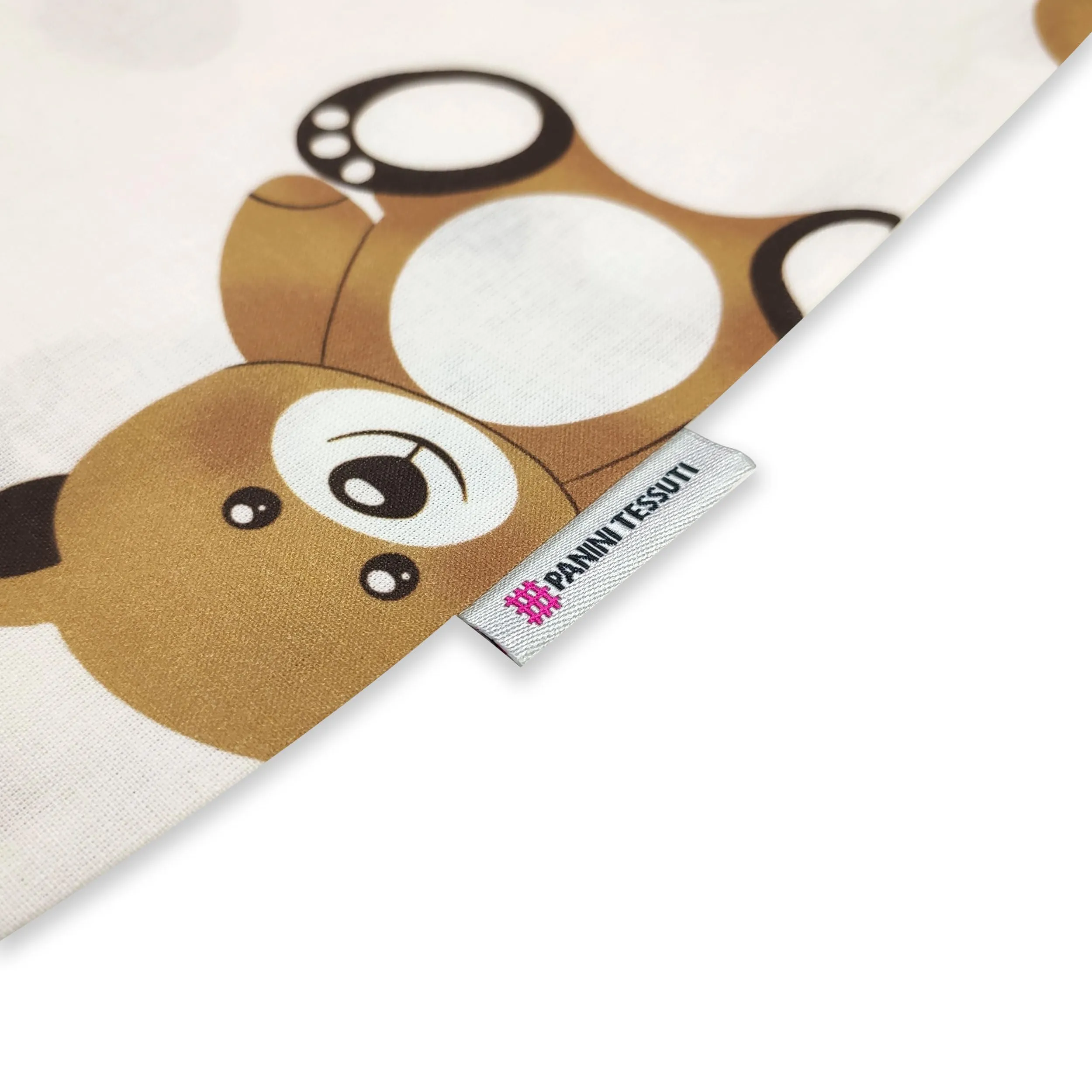 Panini Tessuti Sacchetto per il cambio asilo nido 100% Cotone 34x44 cm Orsetto Peluche - immagine 4