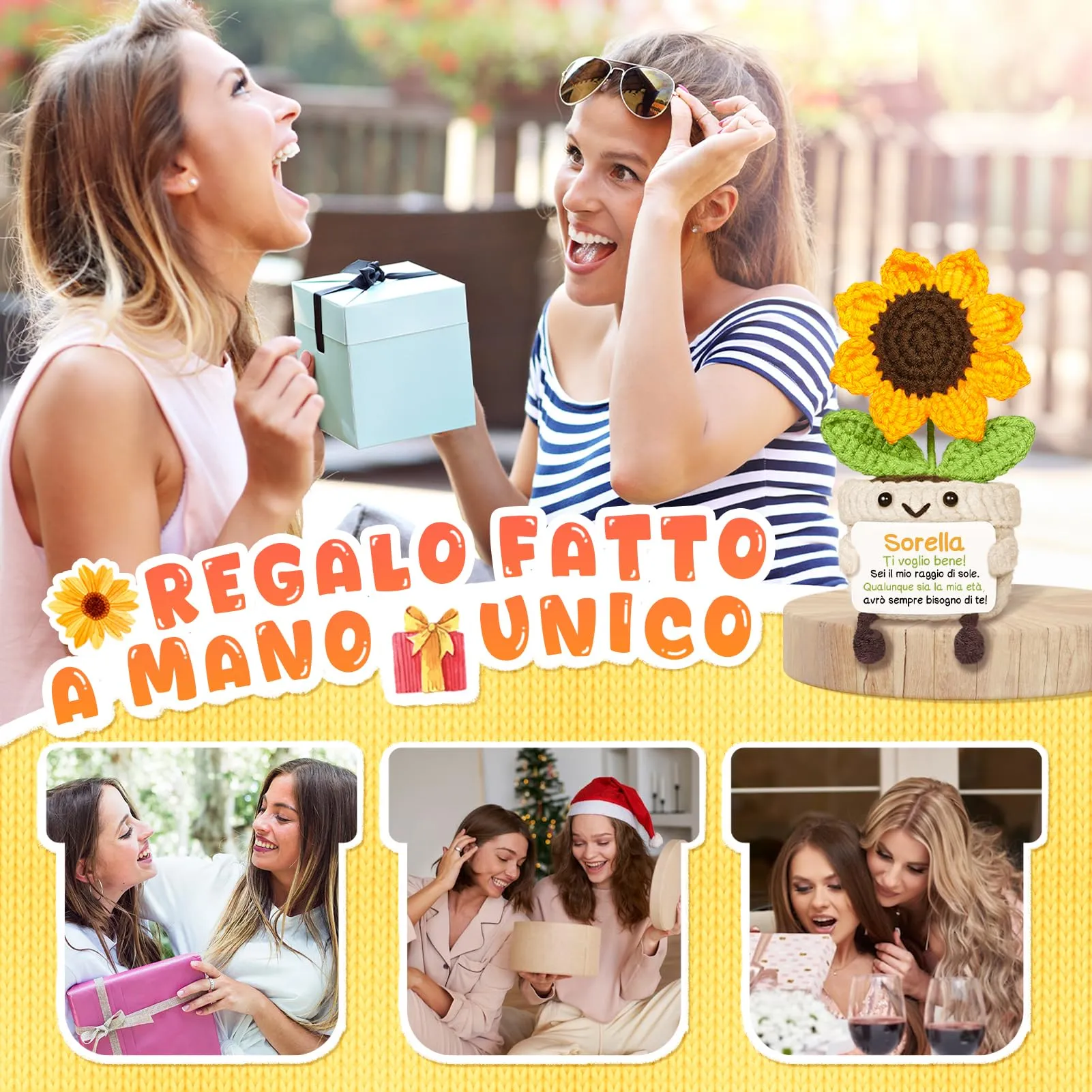 Giftasy Girasole all’Uncinetto - immagine 3