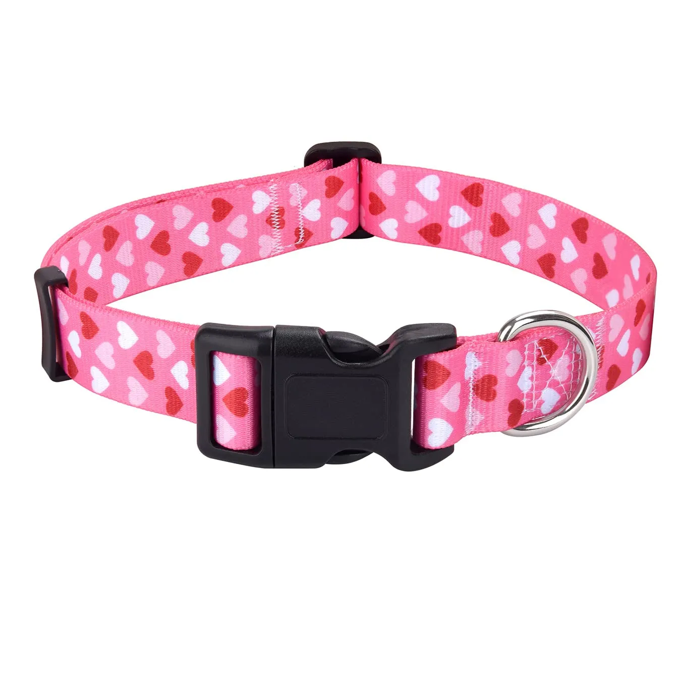 Mihqy Collare per Cani a forma di cuore San Valentino, Regolabile, Cuore, M - immagine 1