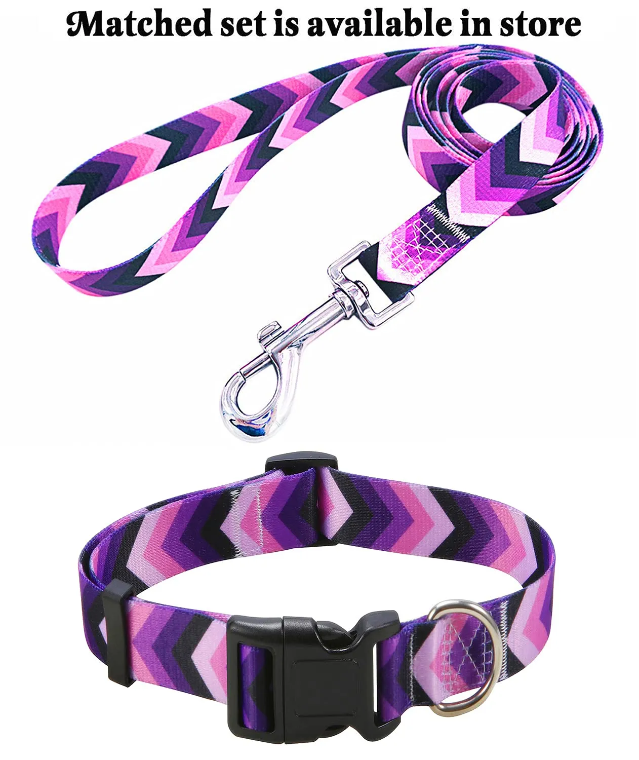 Mihqy Collare per Cani e Gatti, Morbido e Regolabile, Disegno Bohémien Floreale Geometrico Tribale, Viola Freccia, XS - immagine 6