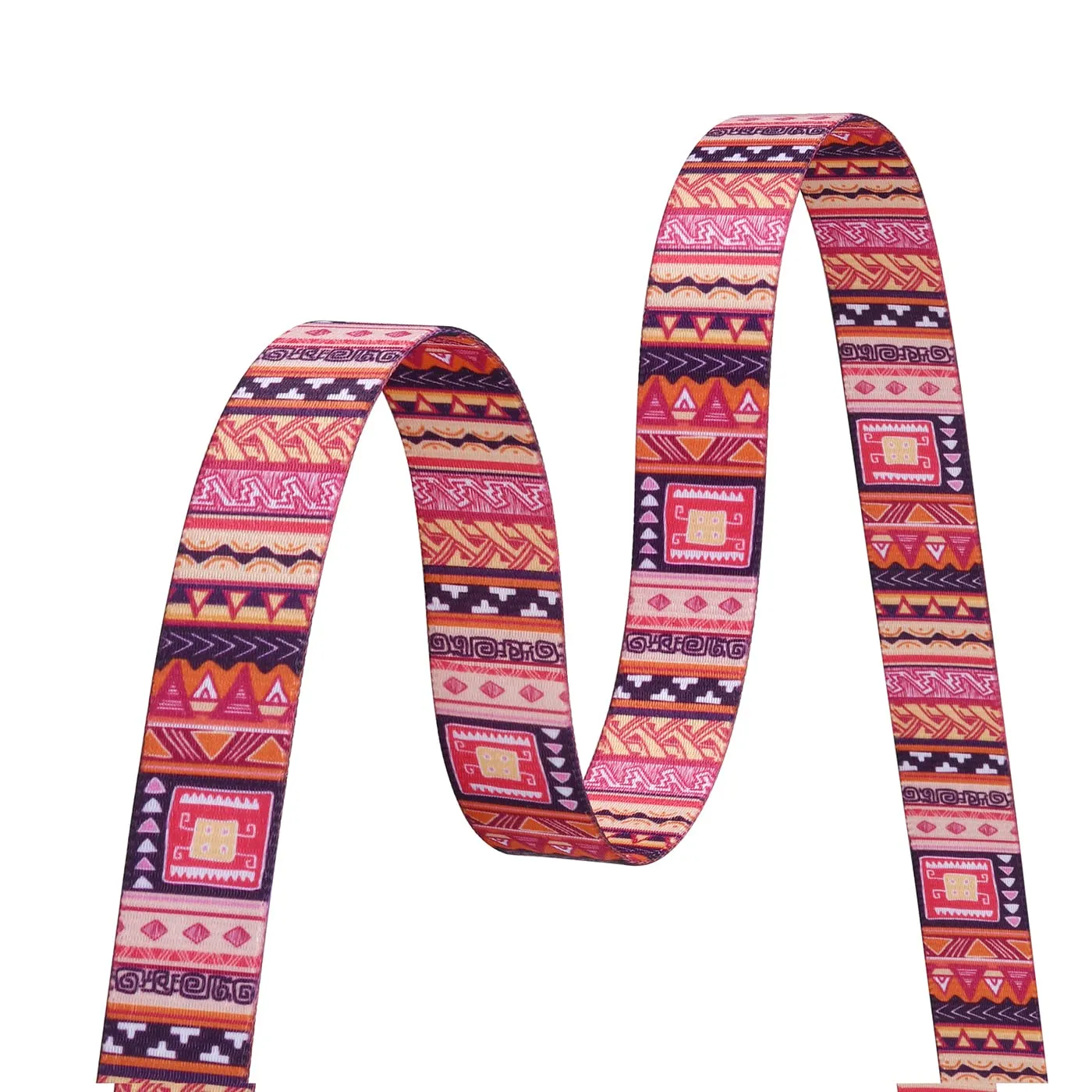 Mihqy Collare per Cani, Regolabile, Arancione Geometria, L - immagine 4