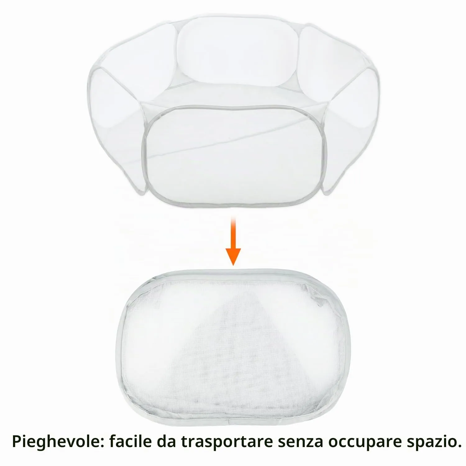 QWORK Recinto per animali domestici pieghevole pop-up per porcellini d'India, conigli, criceti, gatti e cani - immagine 4