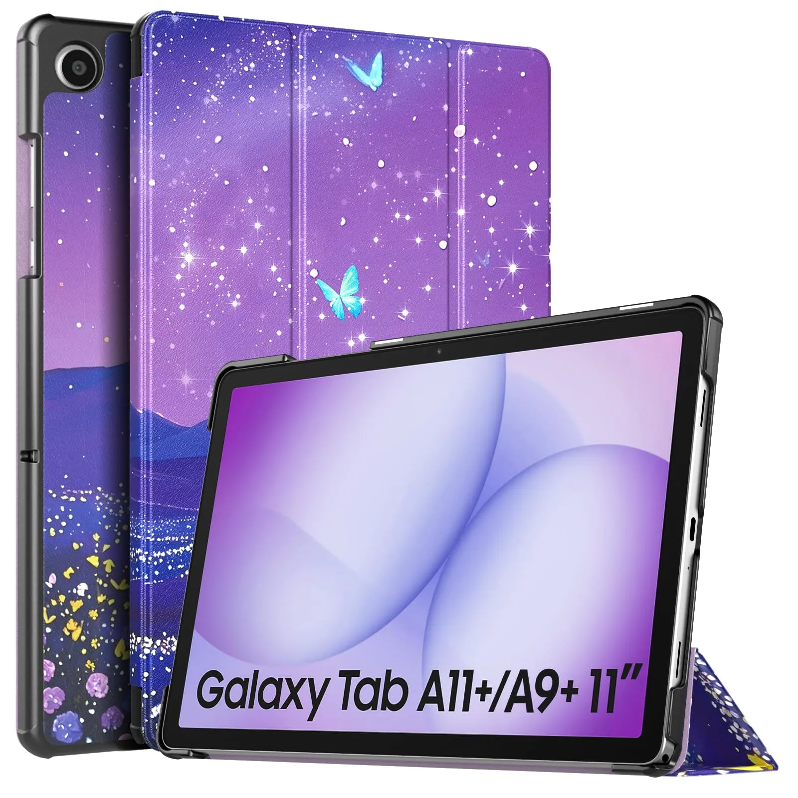 TiMOVO Cover per Samsung Galaxy Tab A11+ / A9+ 11" (2025/2023), Farfalla & Cielo - immagine 1
